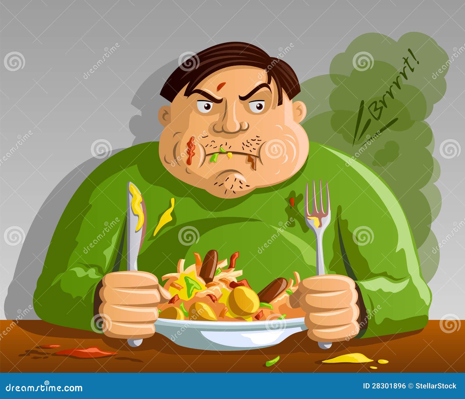 Man Overeating Stock Illustrations – 593 Man Overeating Stock  Illustrations, Vectors & Clipart - Dreamstime