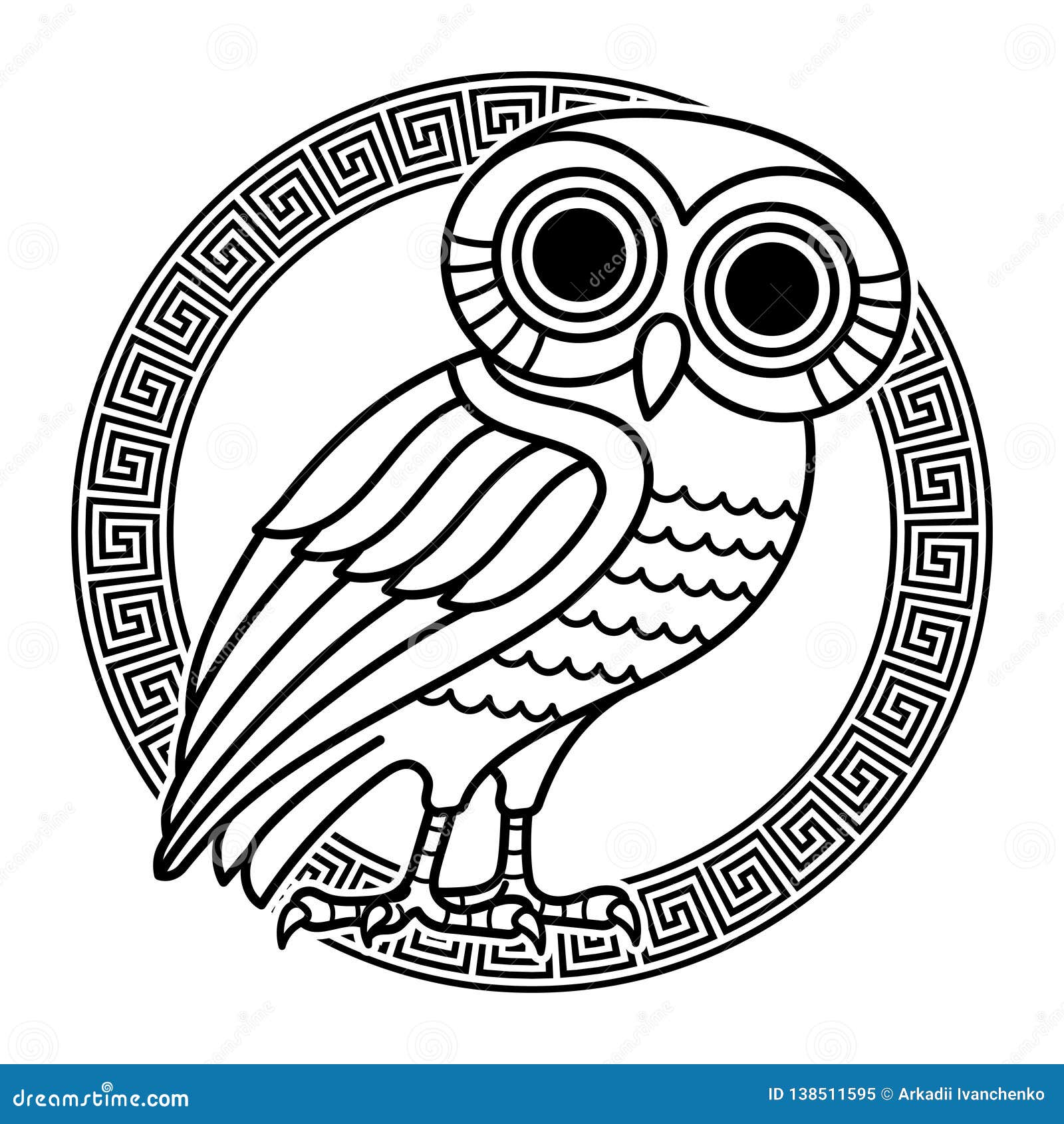 Athena Owl Stock Illustrations – 87 Athena Owl Stock Illustrations, Vectors  & Clipart - Dreamstime