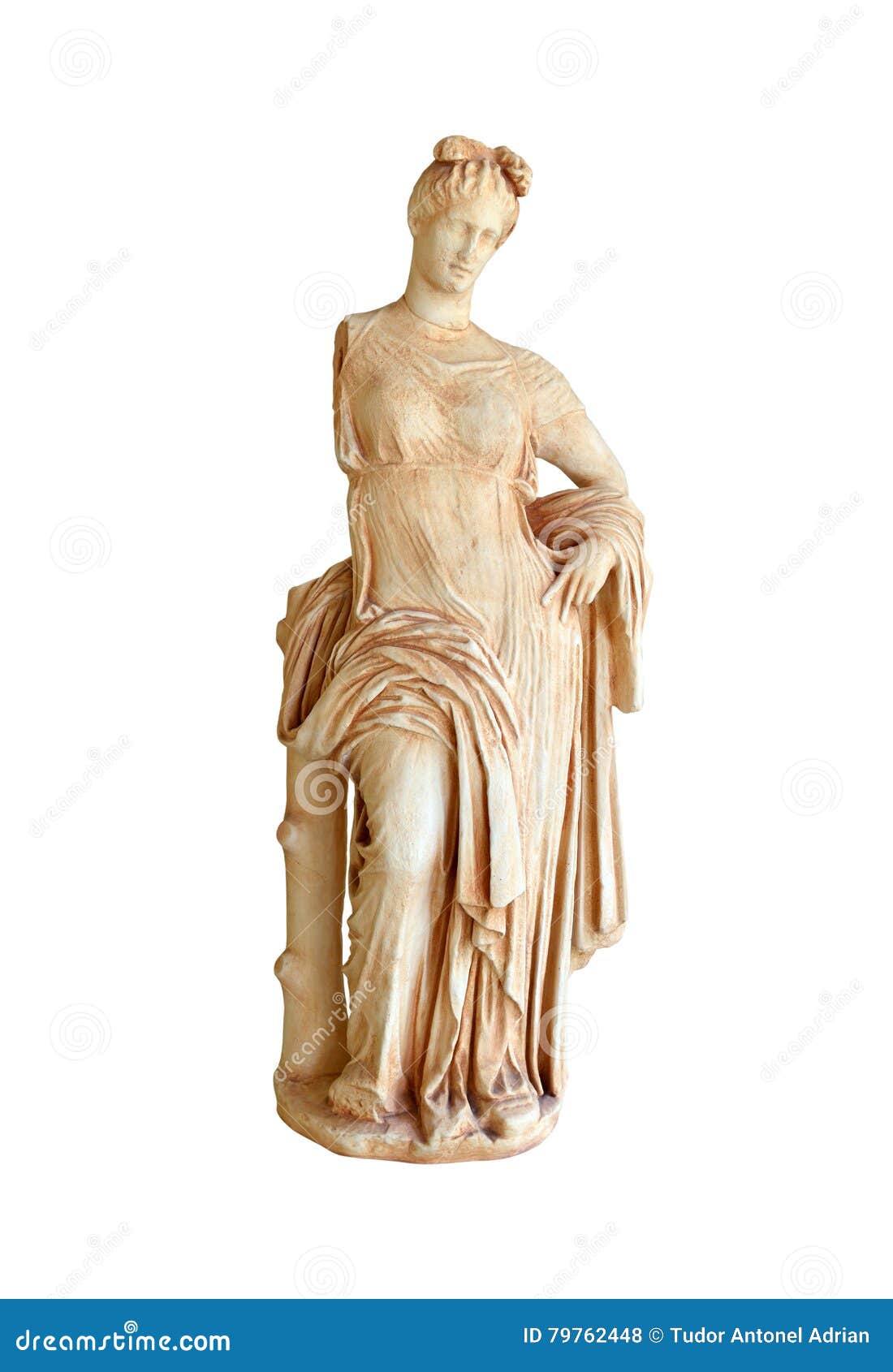 greek ancient sculpture. Greek Statue of Aphrodite the goddess of love isolated over white