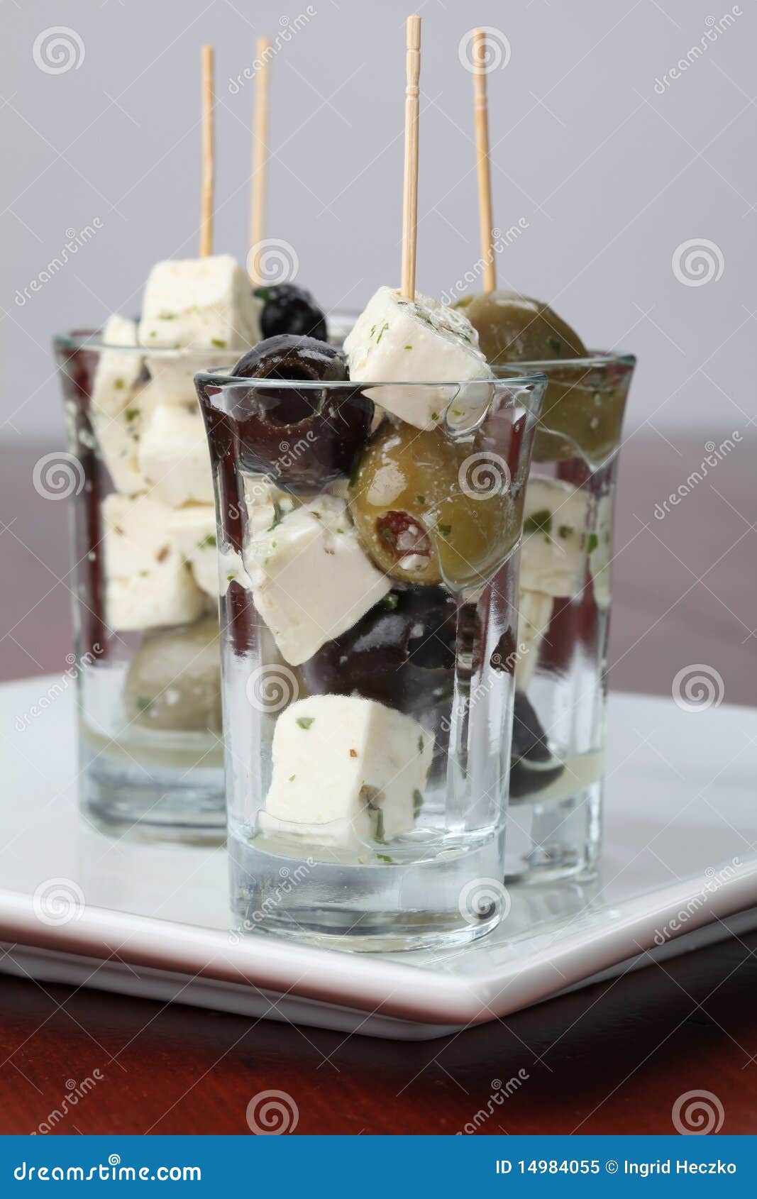 Greek appetizers stock image. Image of food, basil, mozzarella 14984055