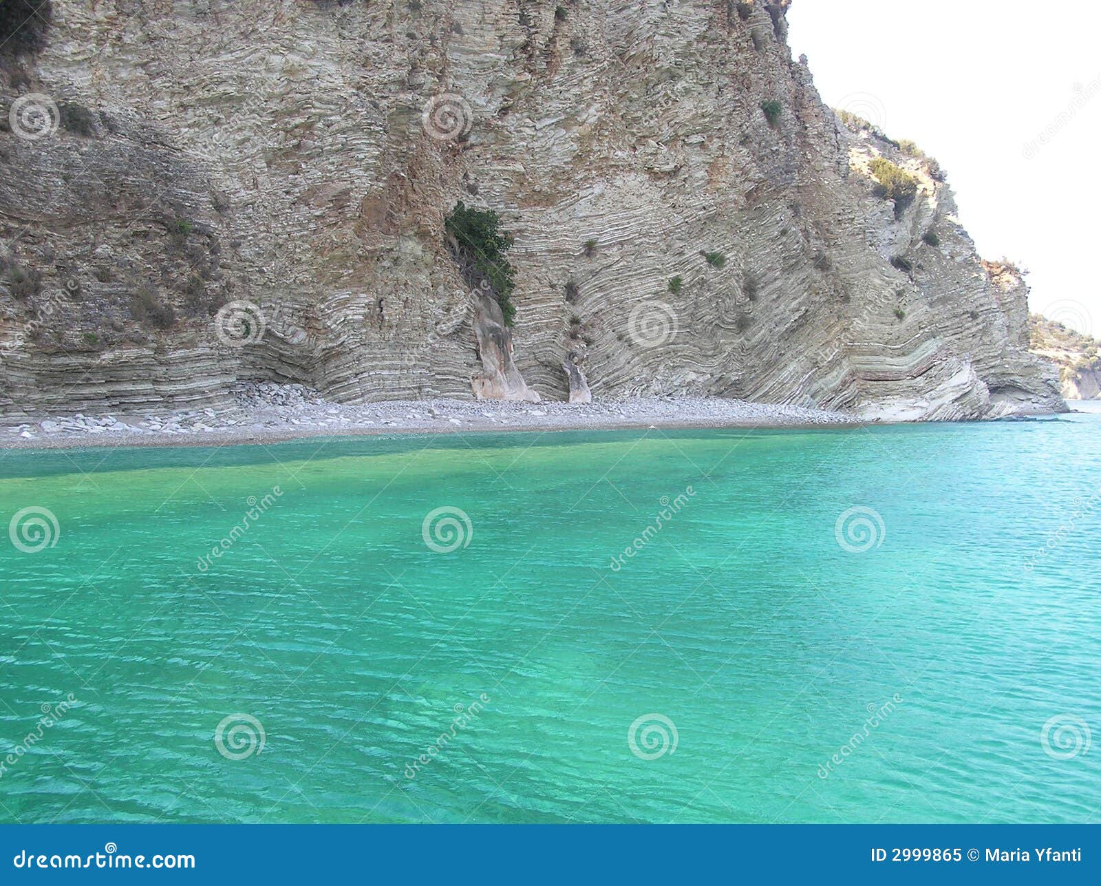 greek beach in ionian sea