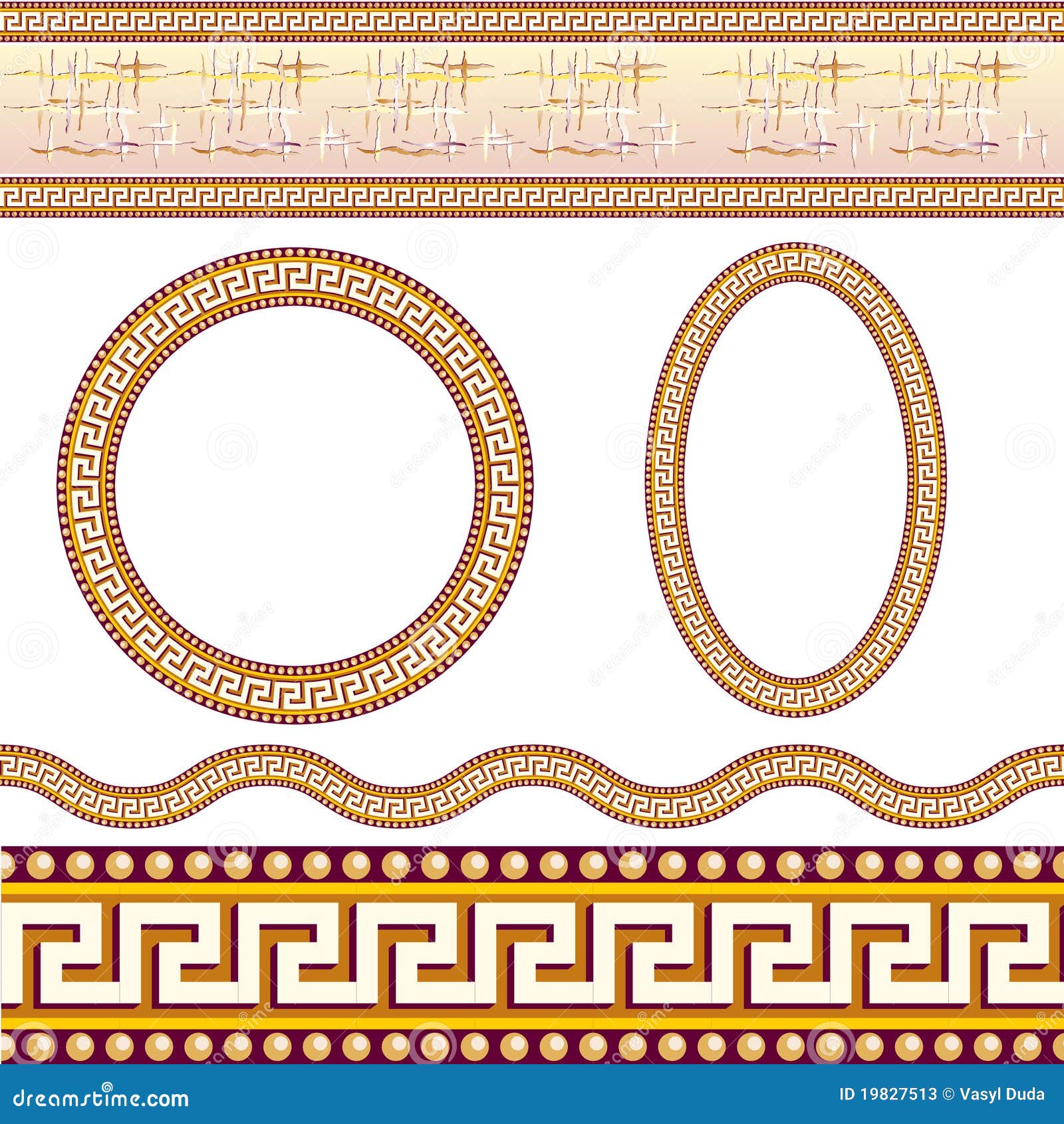 Greek border patterns stock vector. Illustration of decorative 19827513