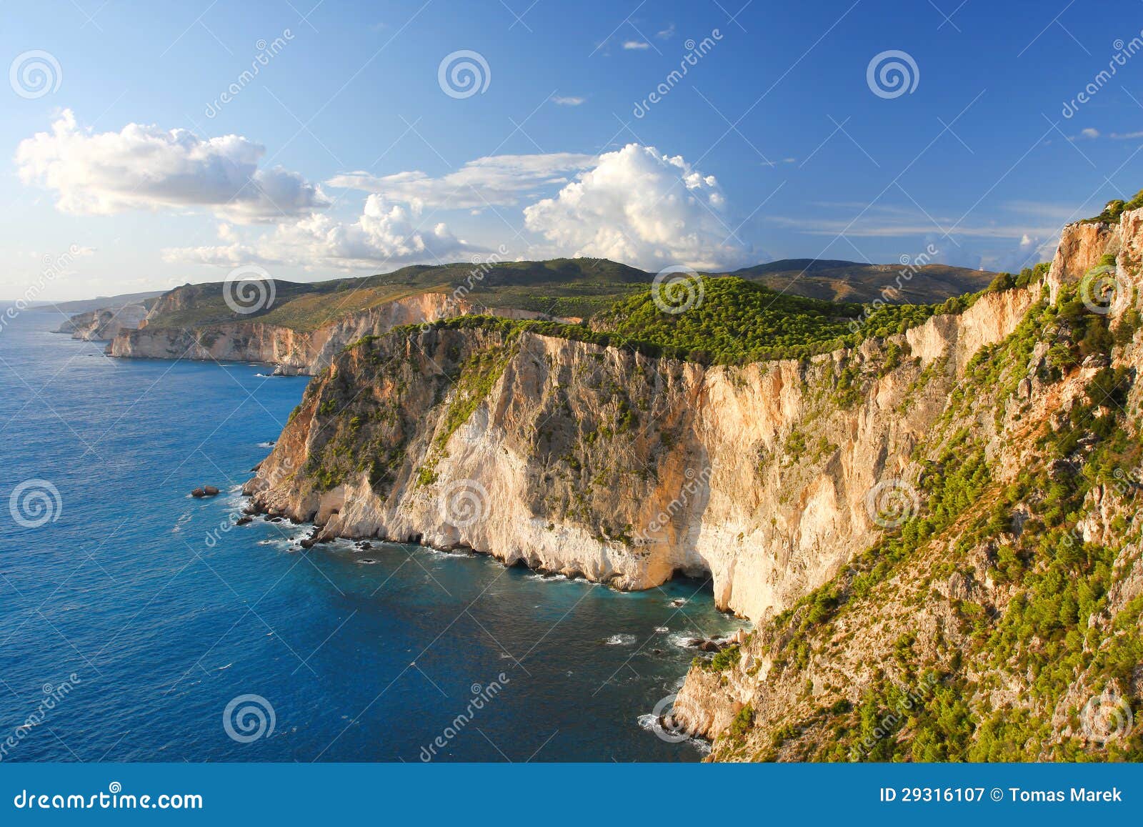 Greek Coast in Zakinthos Island Stock Image - Image of mediterranean ...