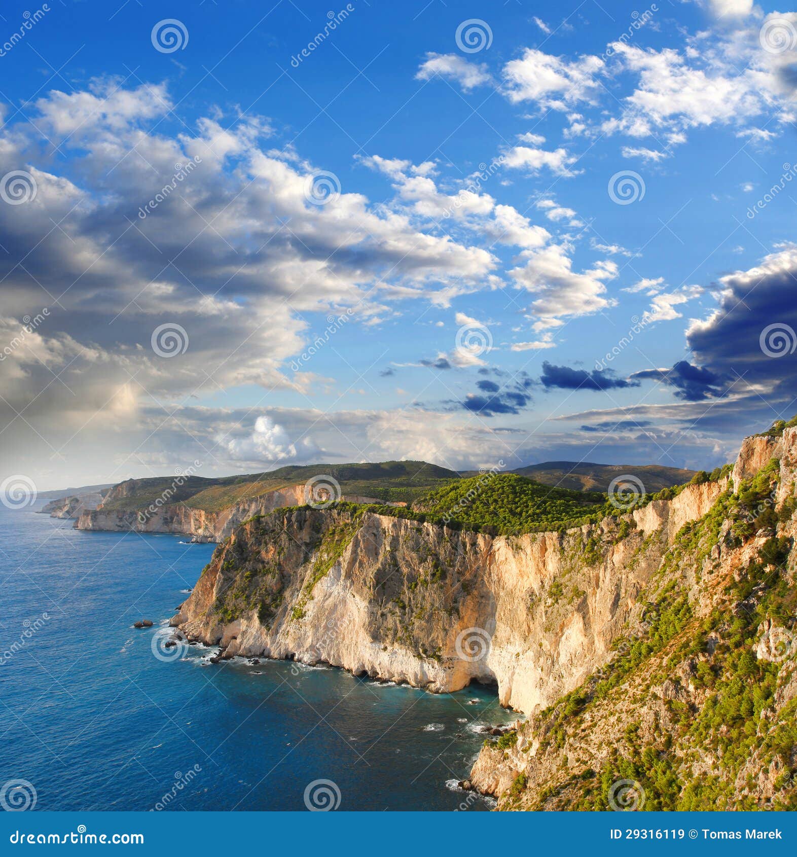 greek coast in zakinthos island