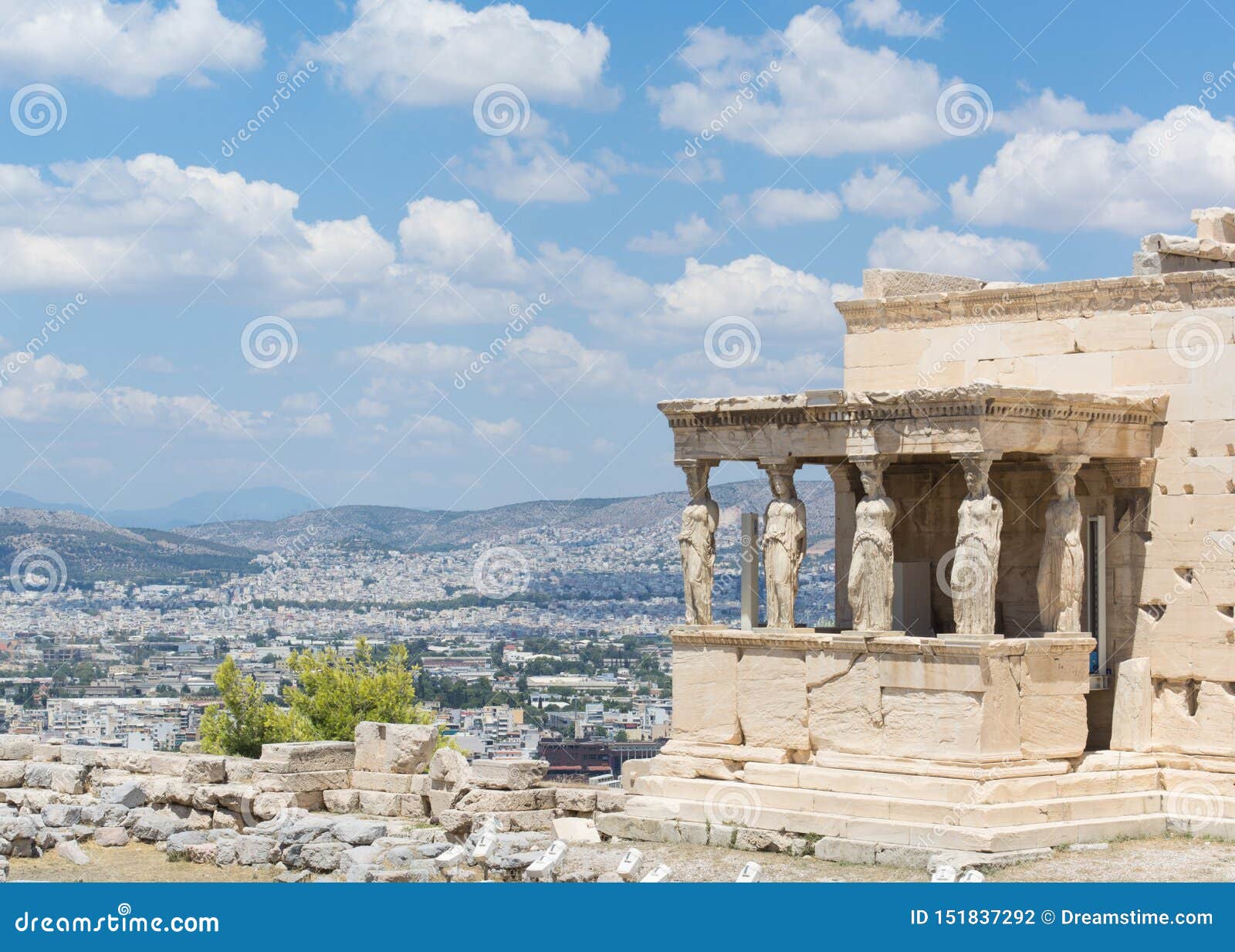 greek columns athens ruins landscape