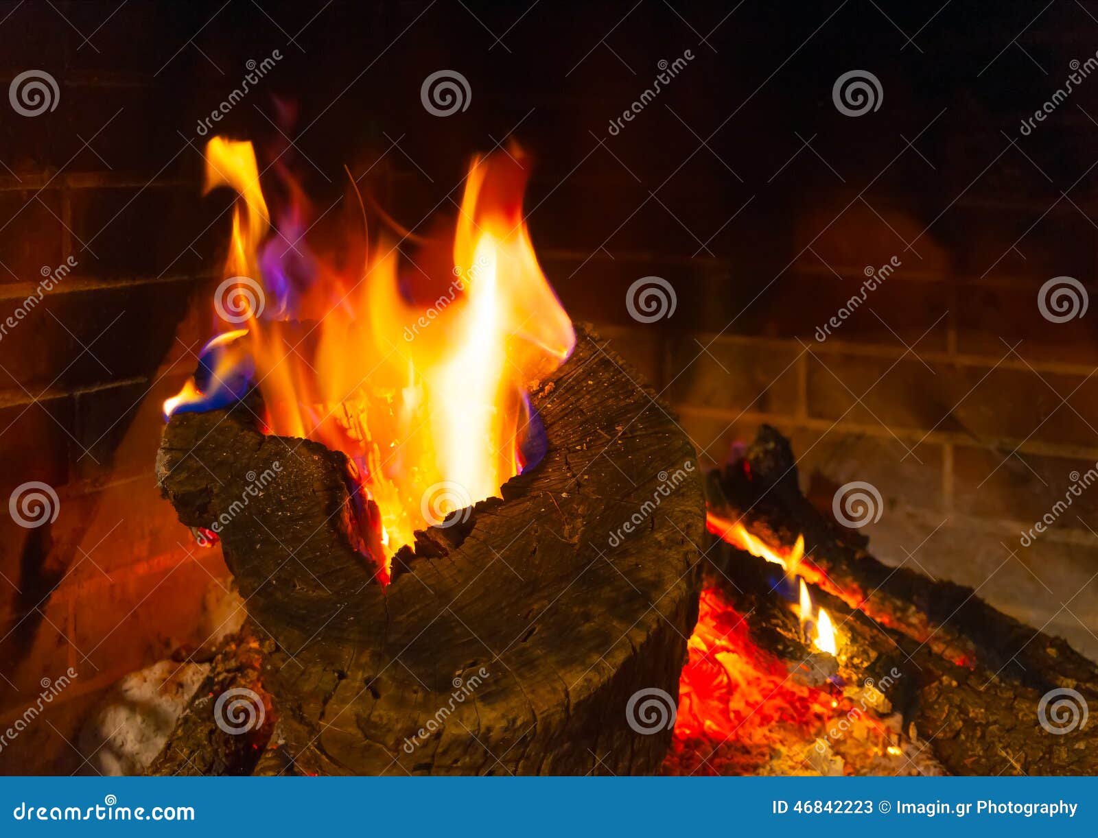 Greek fireplace stock image. Image of firewood, bright 46842223