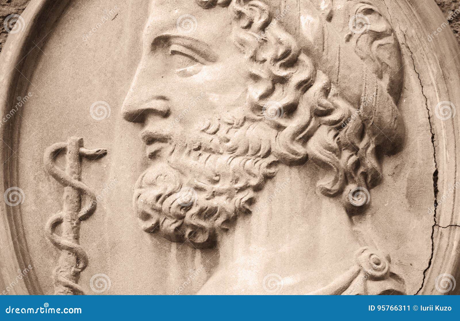 Greek God Asclepius Stock Image Image Of Hospital Asklepios 95766311