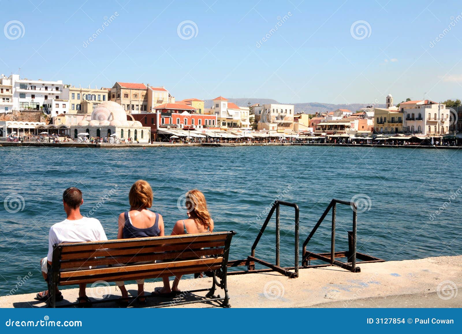 Greek holiday stock photo. Image of crete, vacation, harbor 3127854