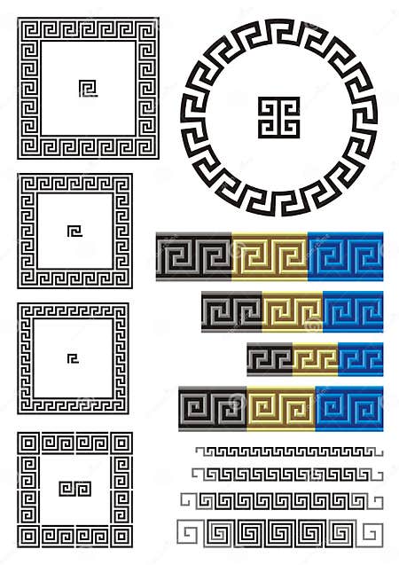 Greek key pattern stock vector. Illustration of ancient - 20389866