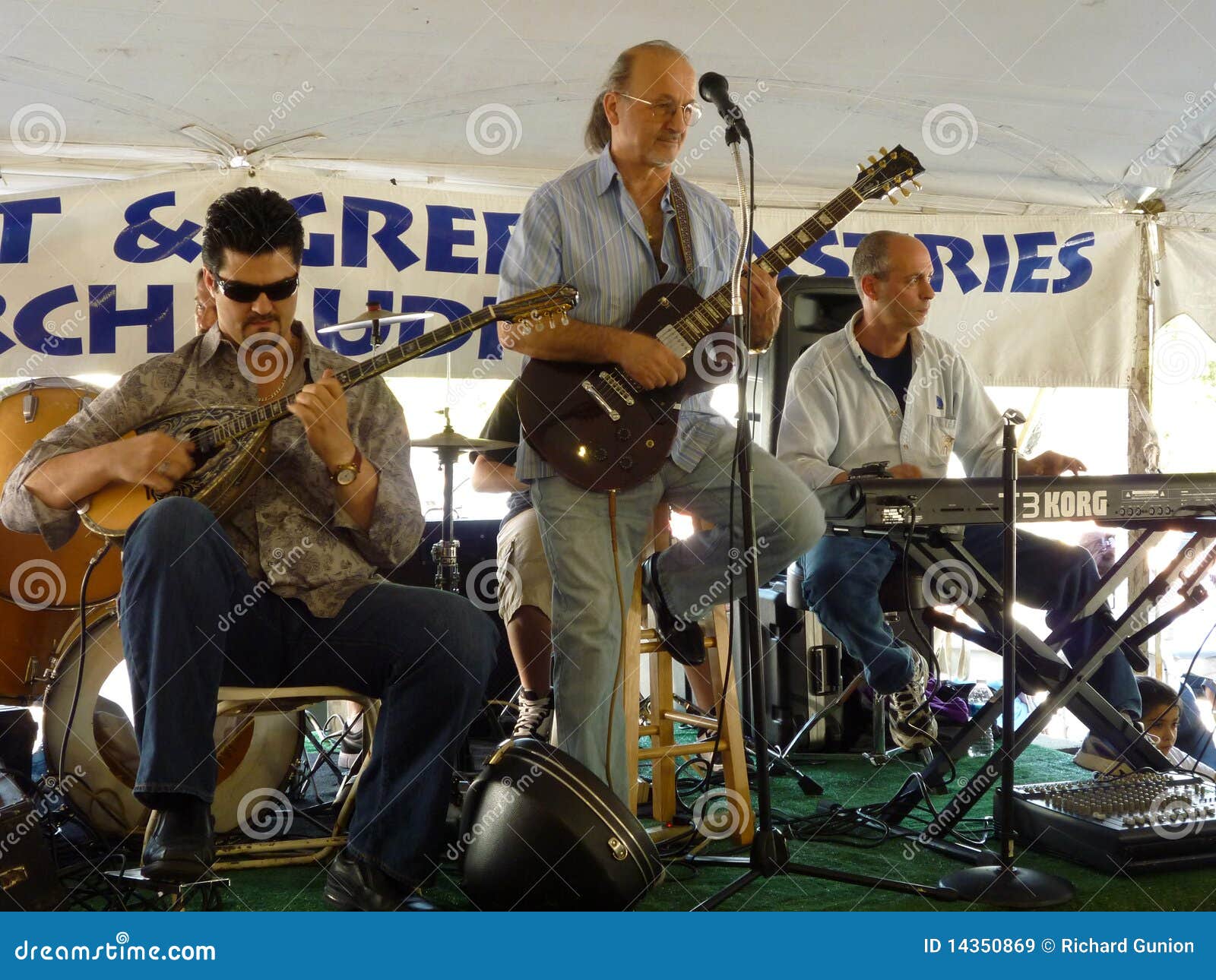 Greek Music Band editorial stock image. Image of performing 14350869