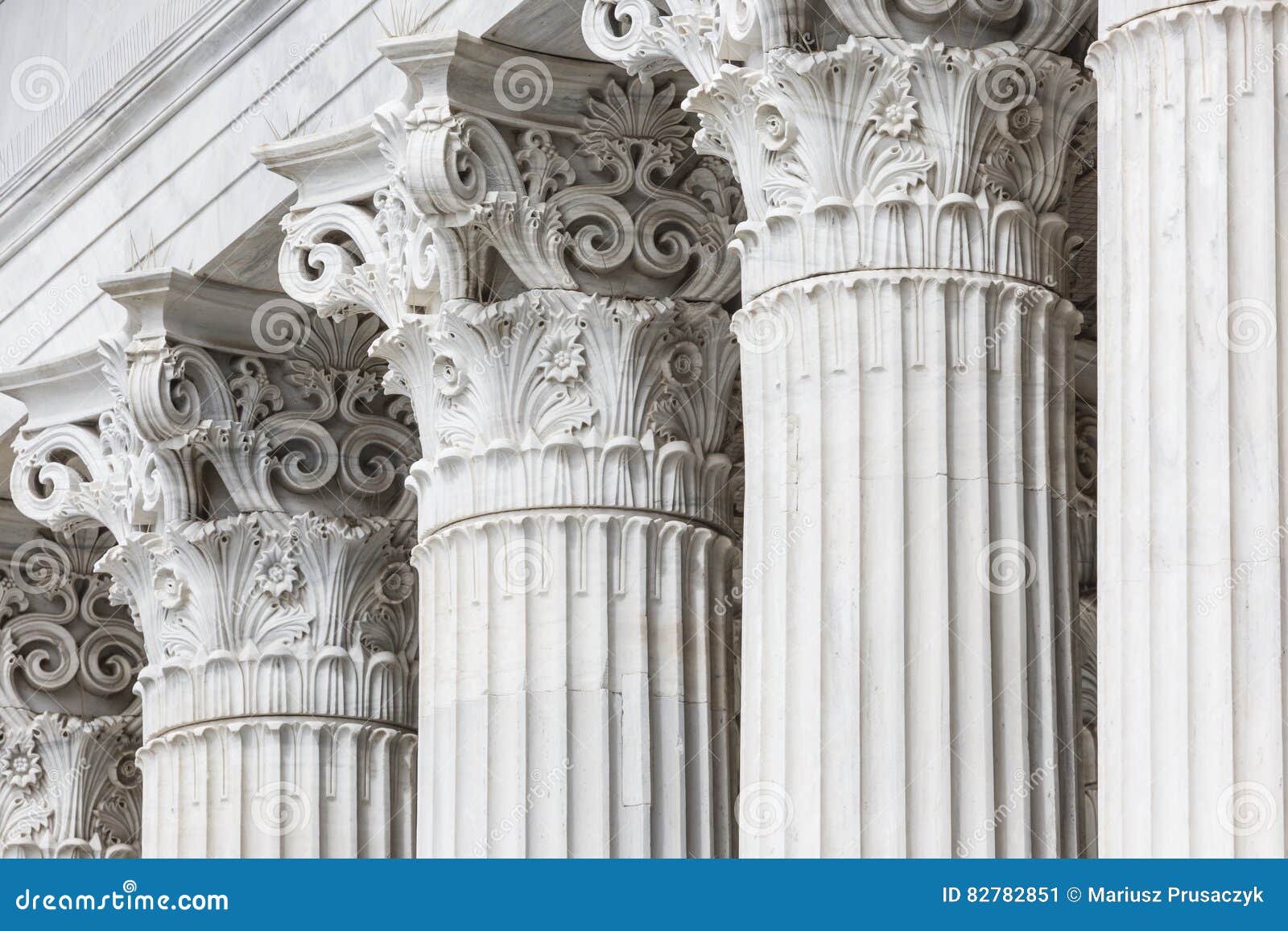 Greek Pillars in Athens,Greece Stock Image Image of classical