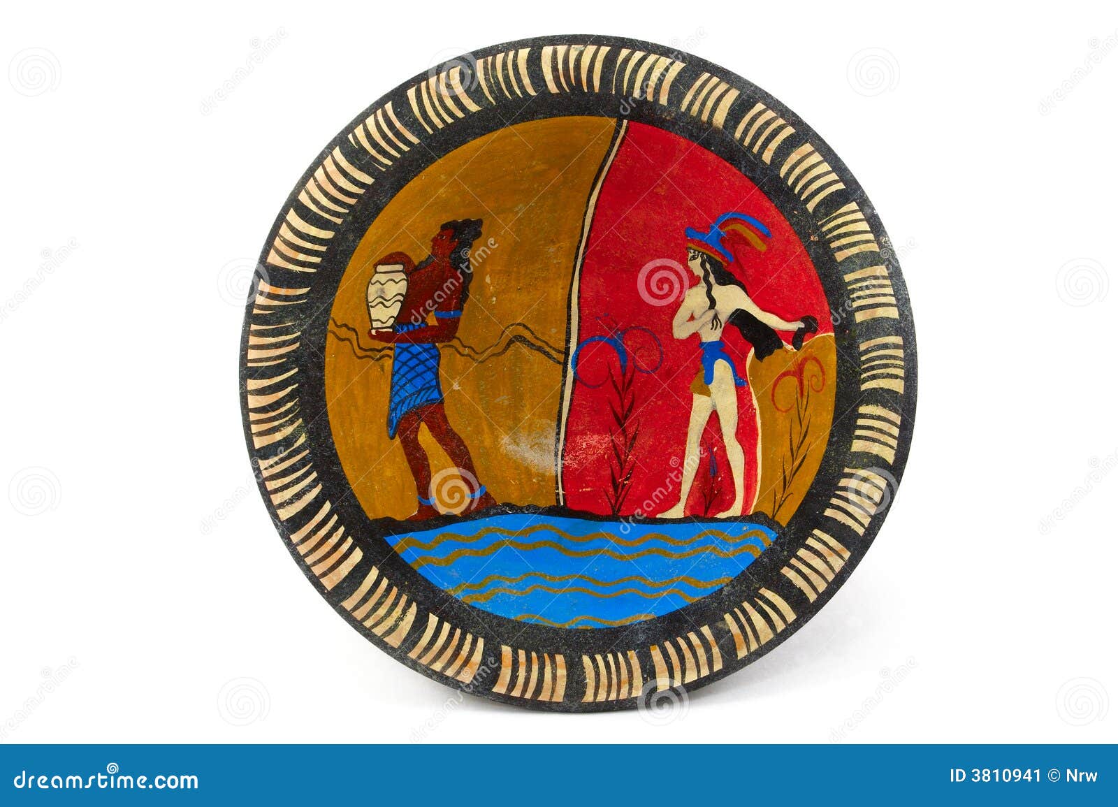 Greek plate stock image. Image of vacation, dance, souvenir 3810941