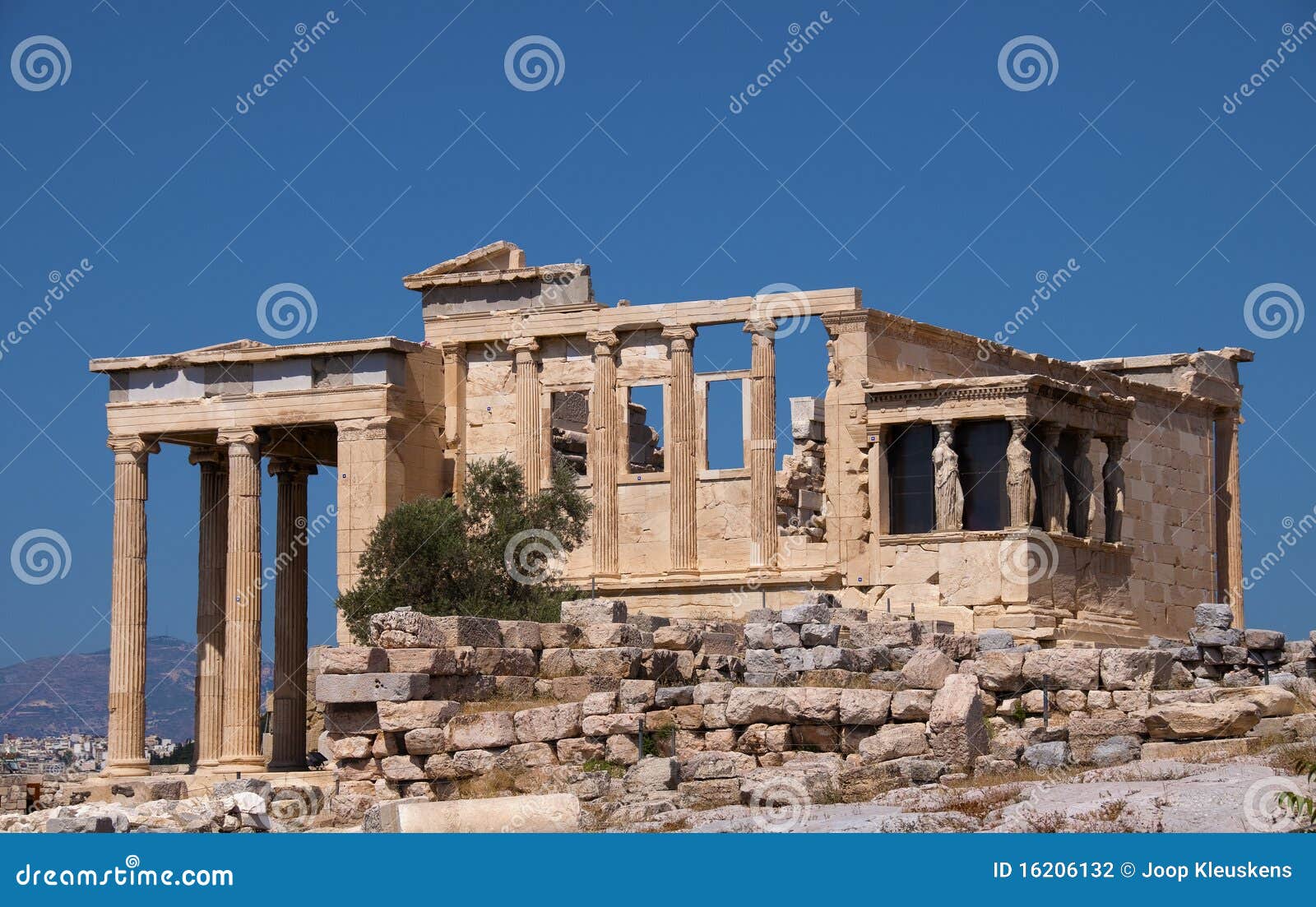 Greek ruin at acropolis stock photo. Image of famous 16206132
