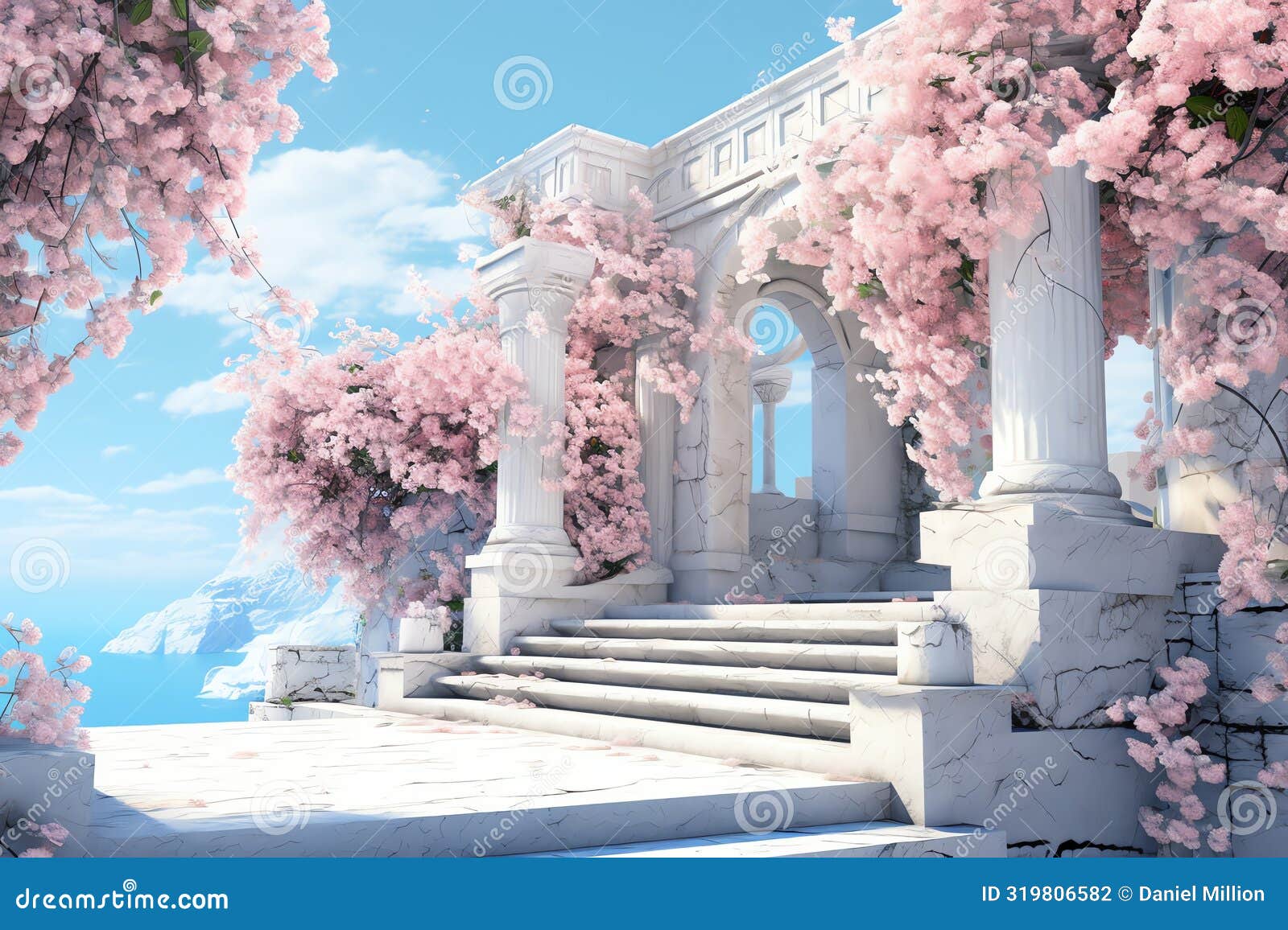 greek ruins greek landscape background