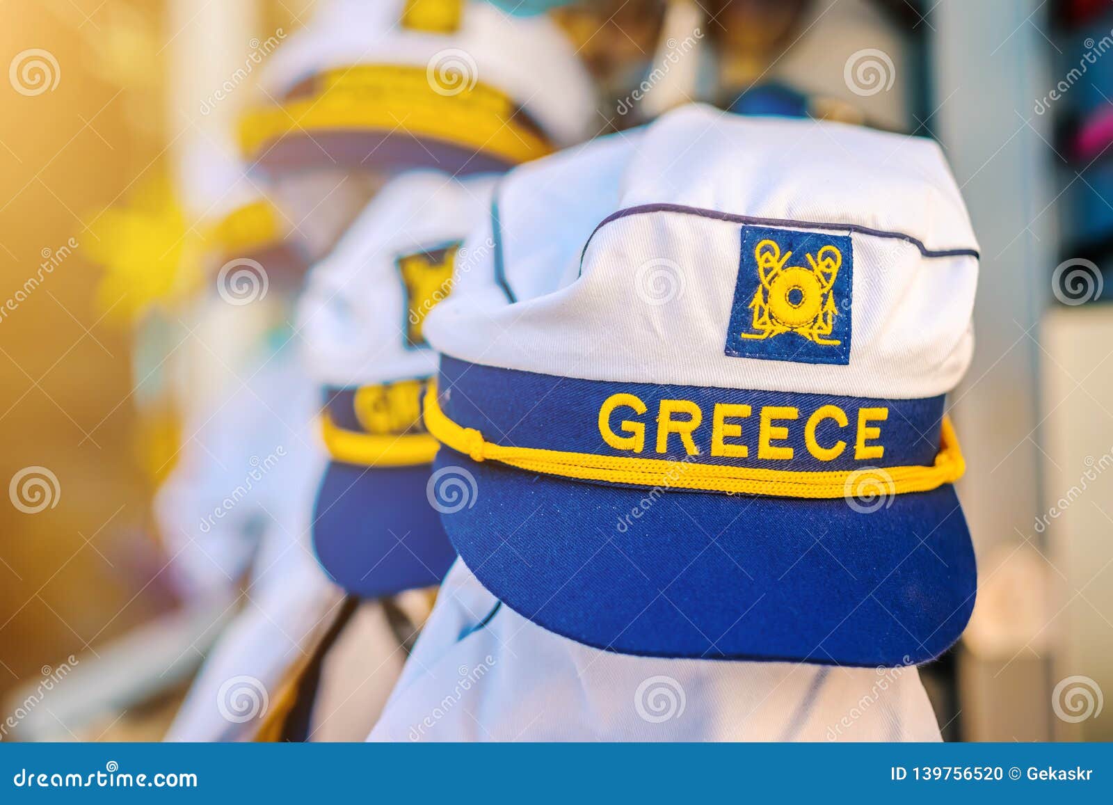 Greek sailor cap stock photo. Image of shipman, sail 139756520