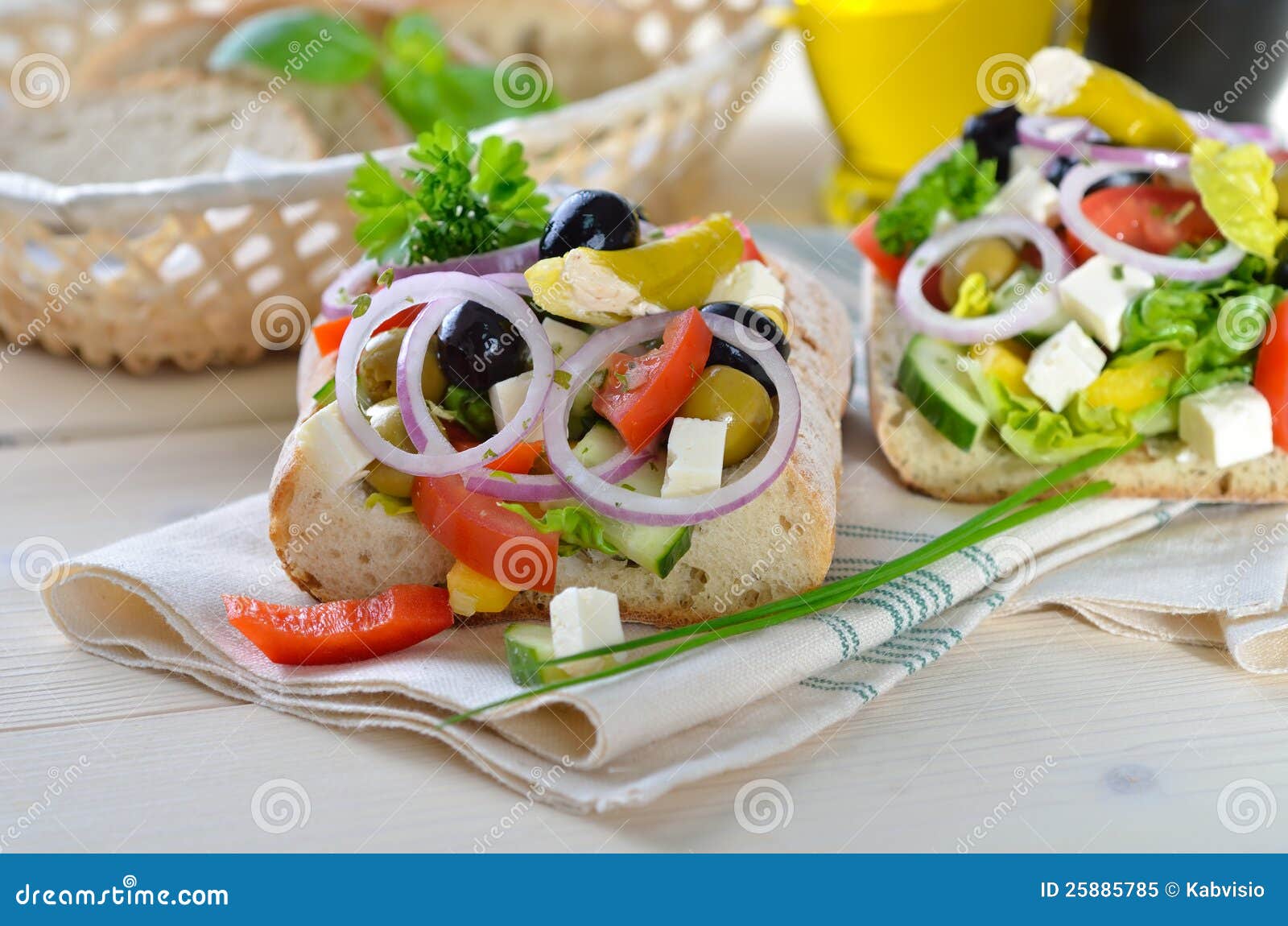 Greek snack stock image. Image of food, bread, healthy 25885785