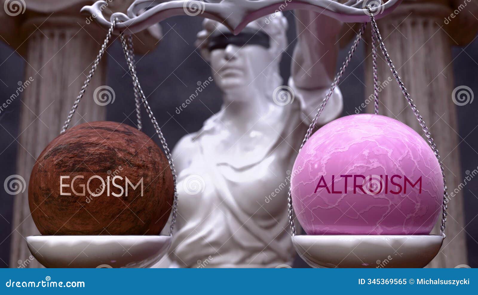 egoism or altruism as a choice, two options to choose from