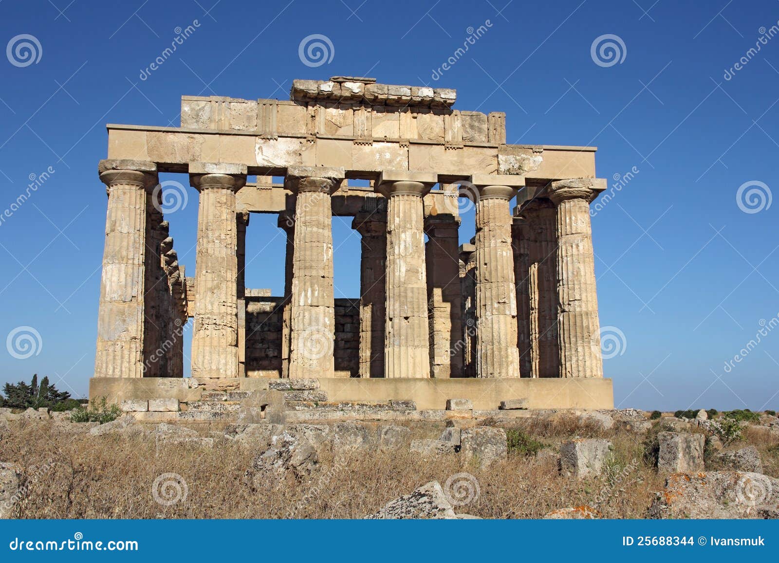 Greek temple stock photo. Image of classic, antique, architecture 25688344