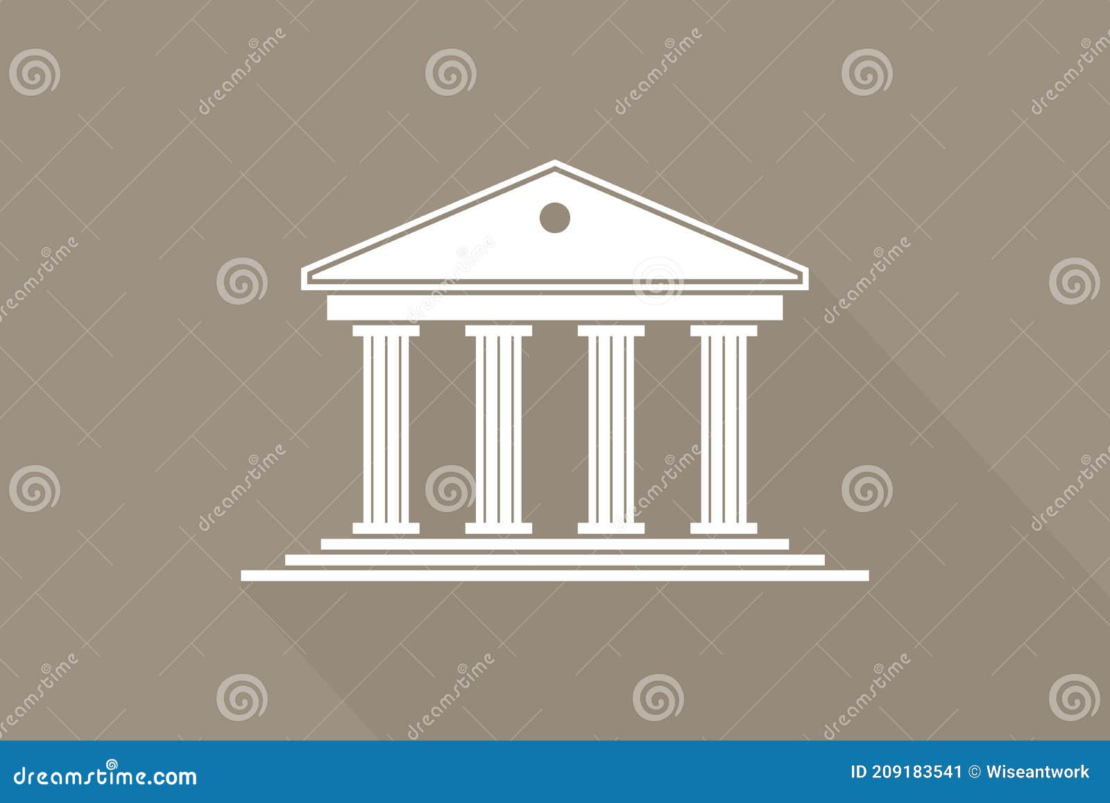 greek temple. icon of roman parthenon. ancient building with columns. greece architecture with pillar and acropolis. white logo of