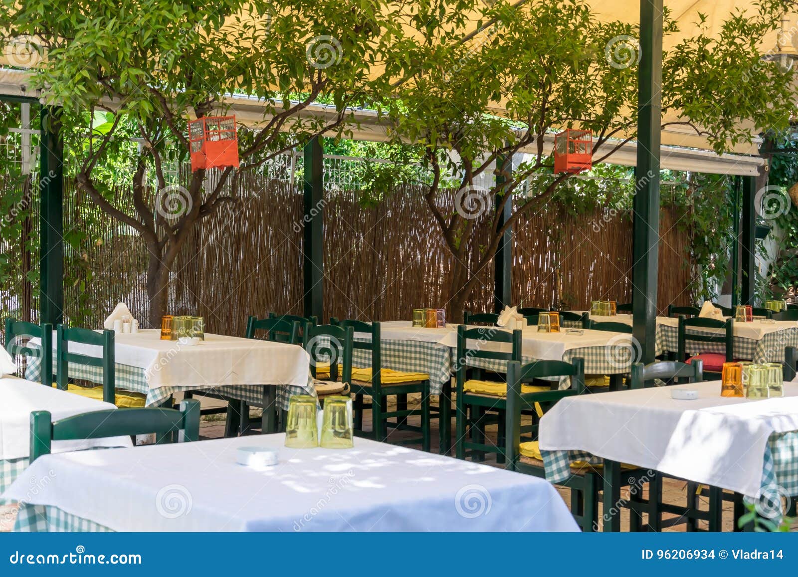 Greek traditional tavern stock photo. Image of dinner - 96206934