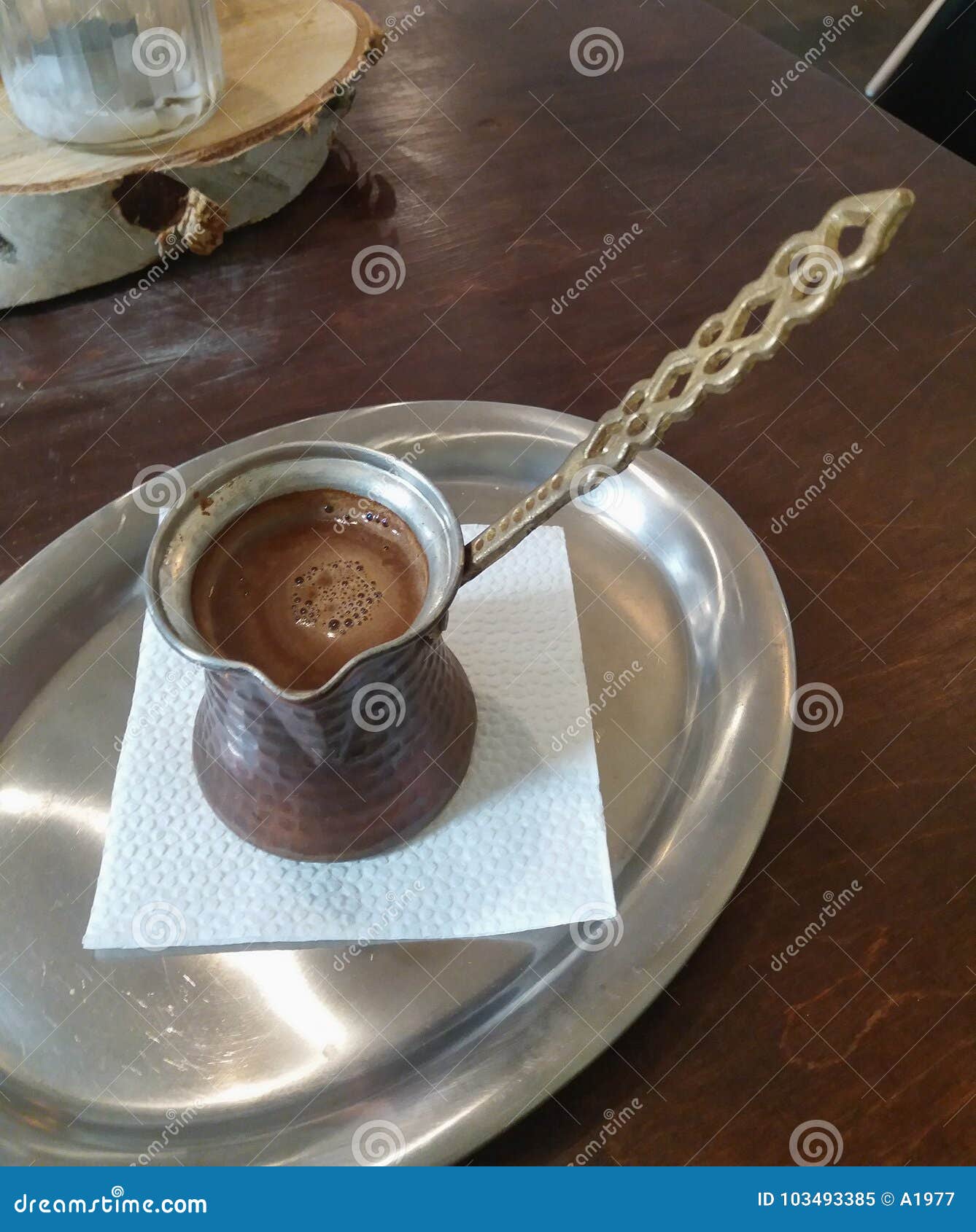 Greek coffee pot stock image. Image of drinking, preparation 103493385