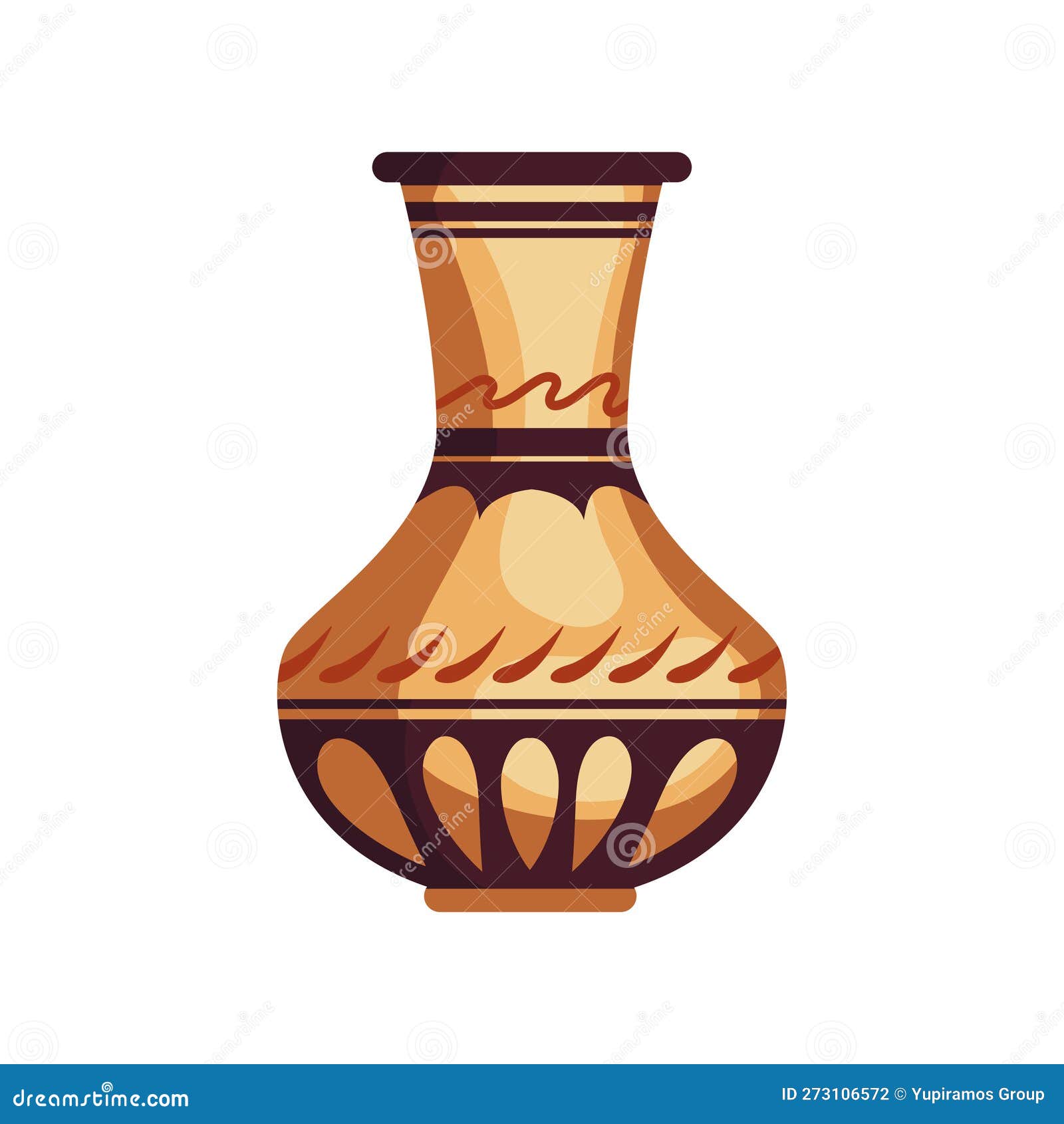 Greek vase illustration stock vector. Illustration of painting 273106572
