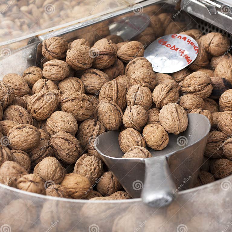 Greek Walnuts stock image. Image of brown, closeup, autumn 14709103