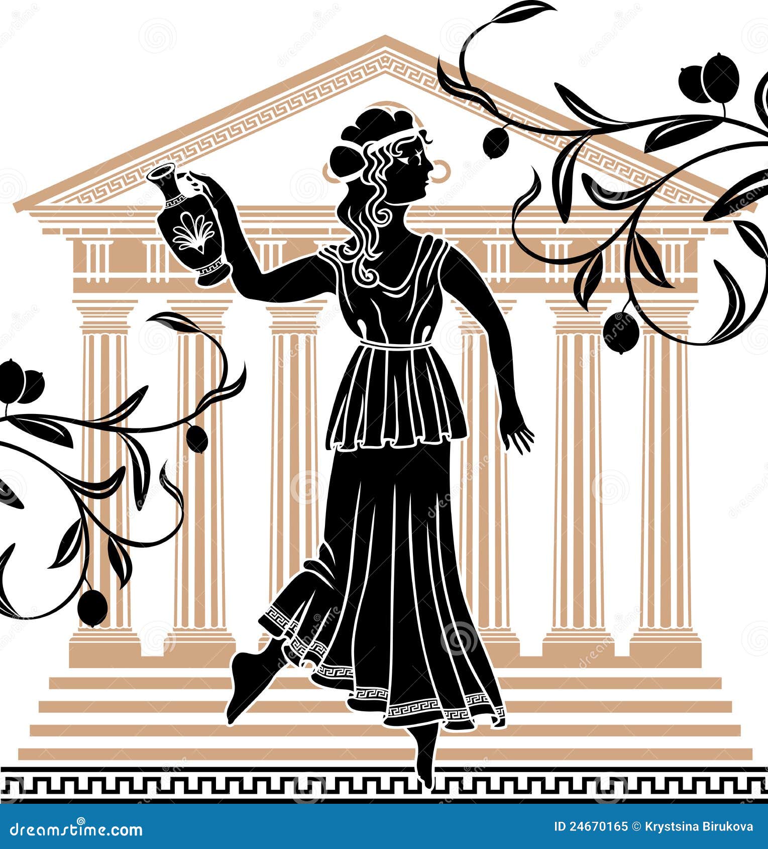 greek woman with amphora