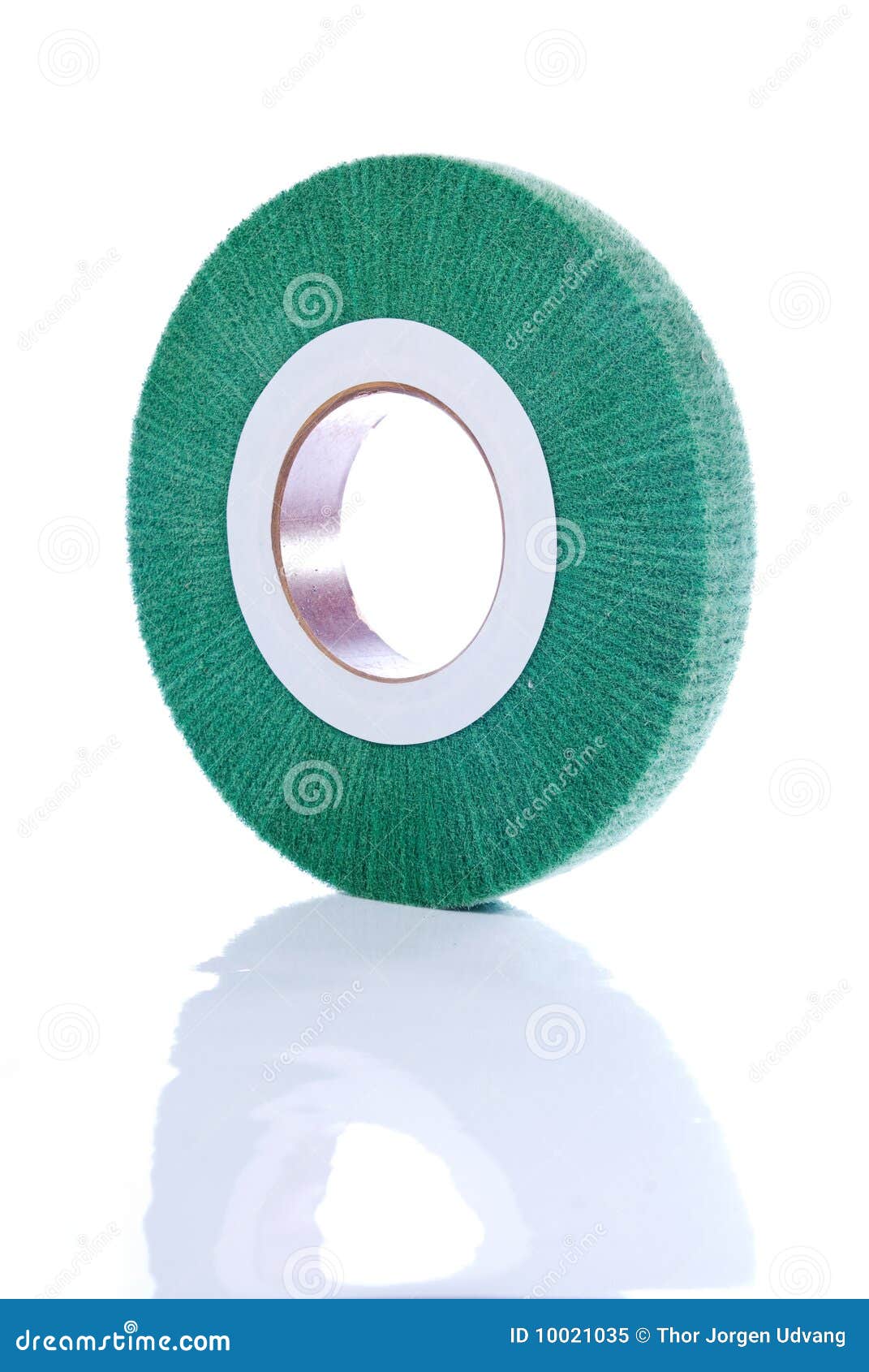 green, abrasive wheel