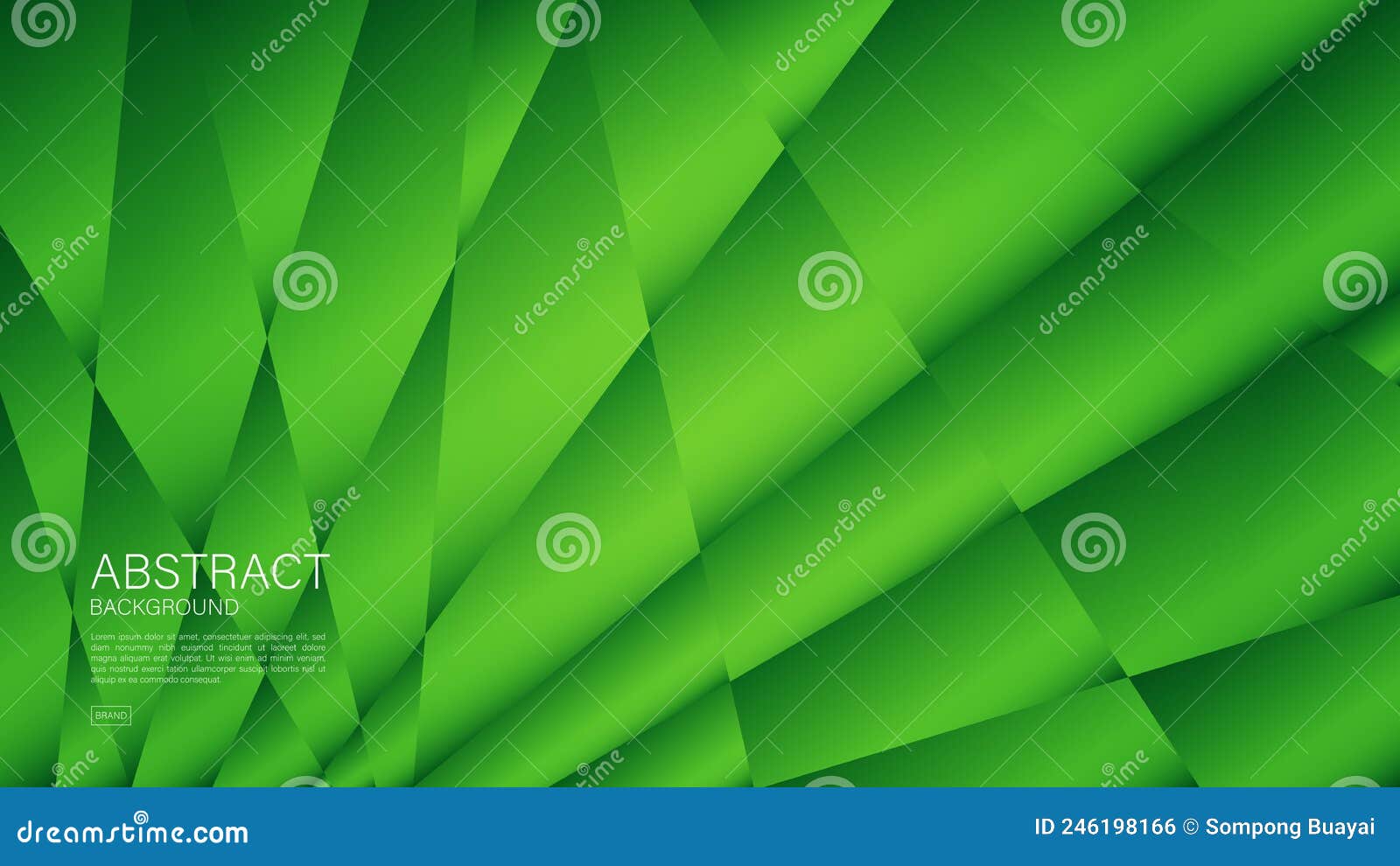 Green Abstract Background, Polygon Vector, Minimal Texture, 