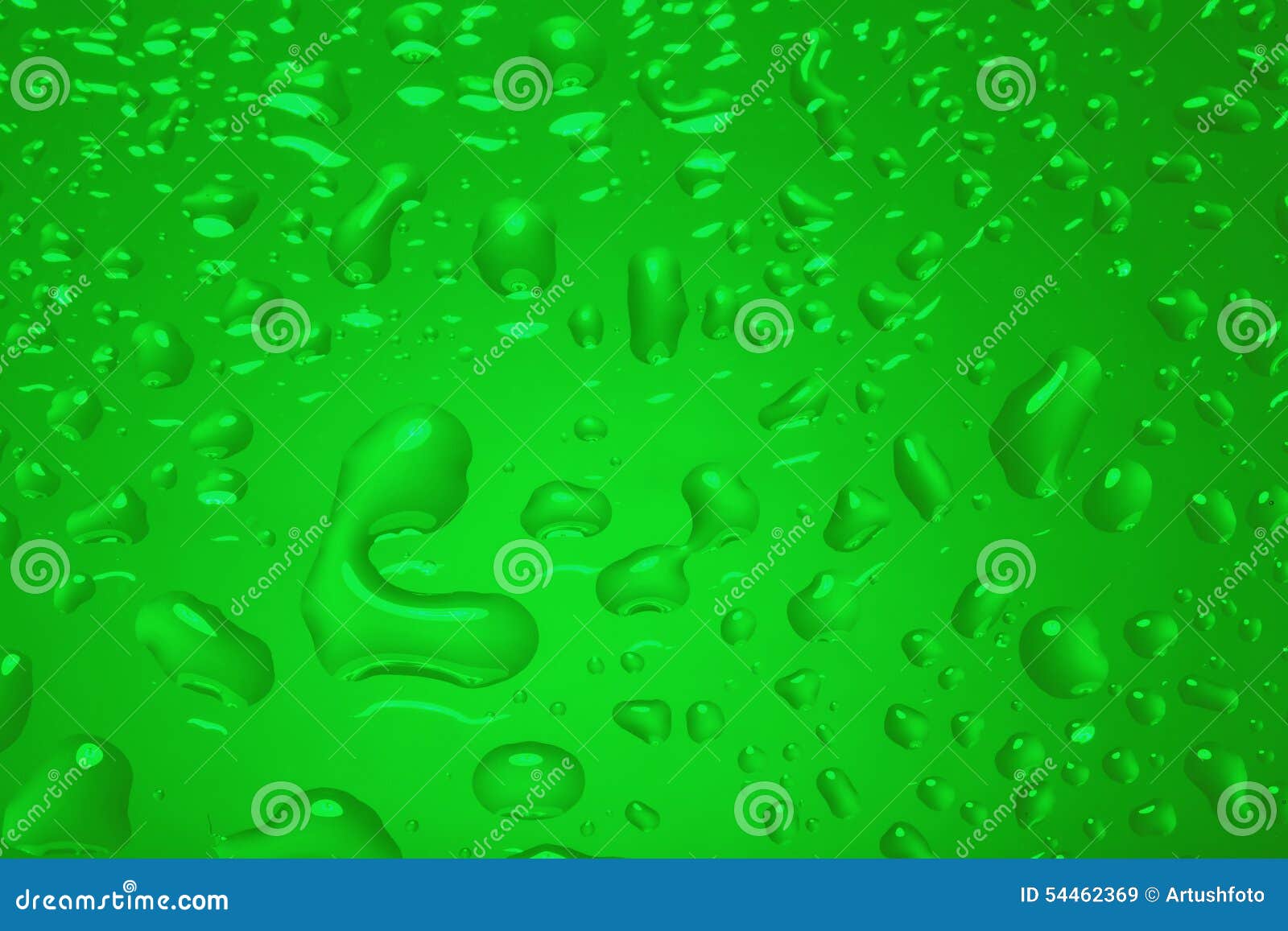 Green Abstract Background with Water Drops Stock Image - Image of drop ...