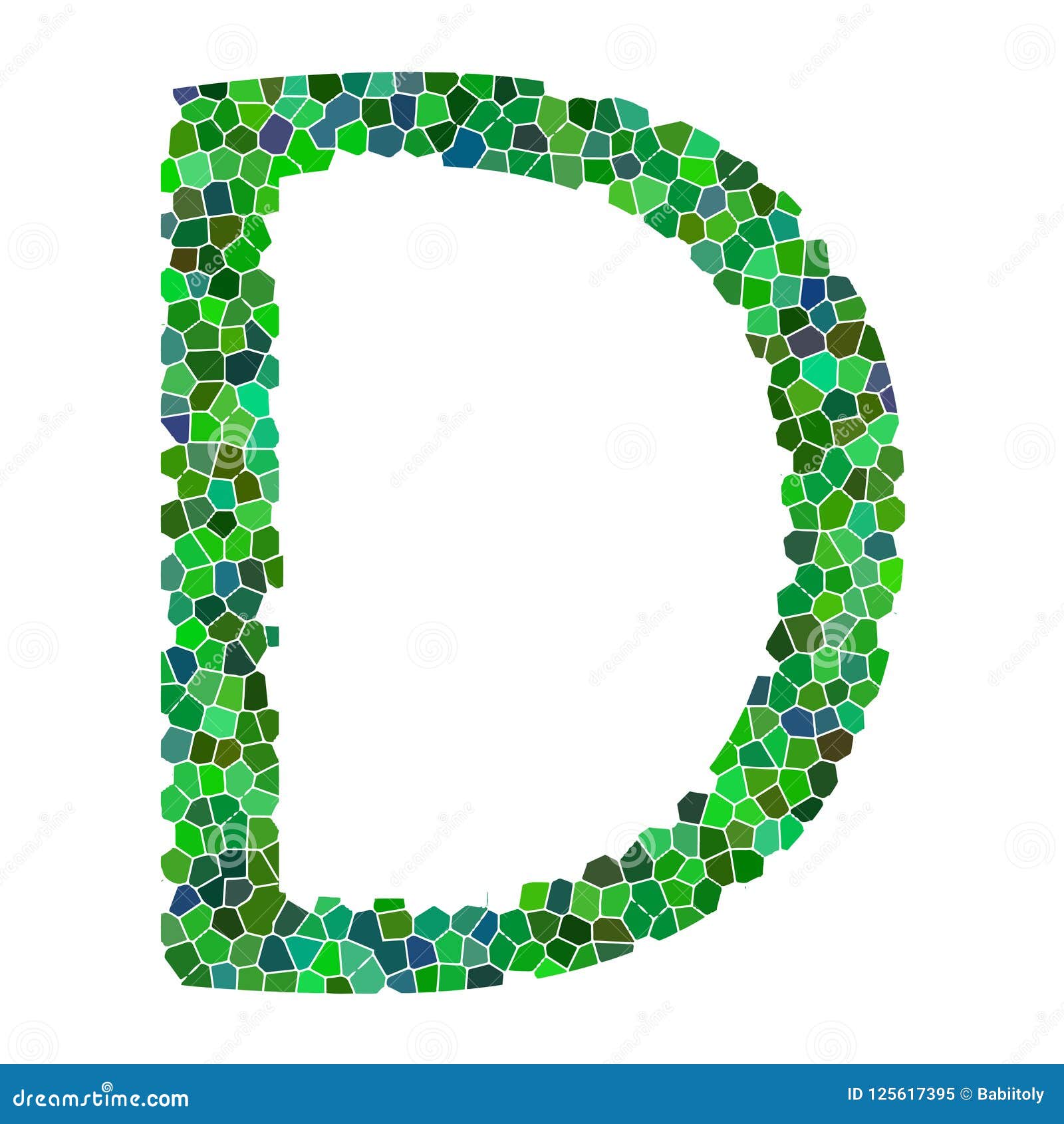 Alphabet Letter. Letter D. GREEN Alphabet Logo. Font Style - Vector ...