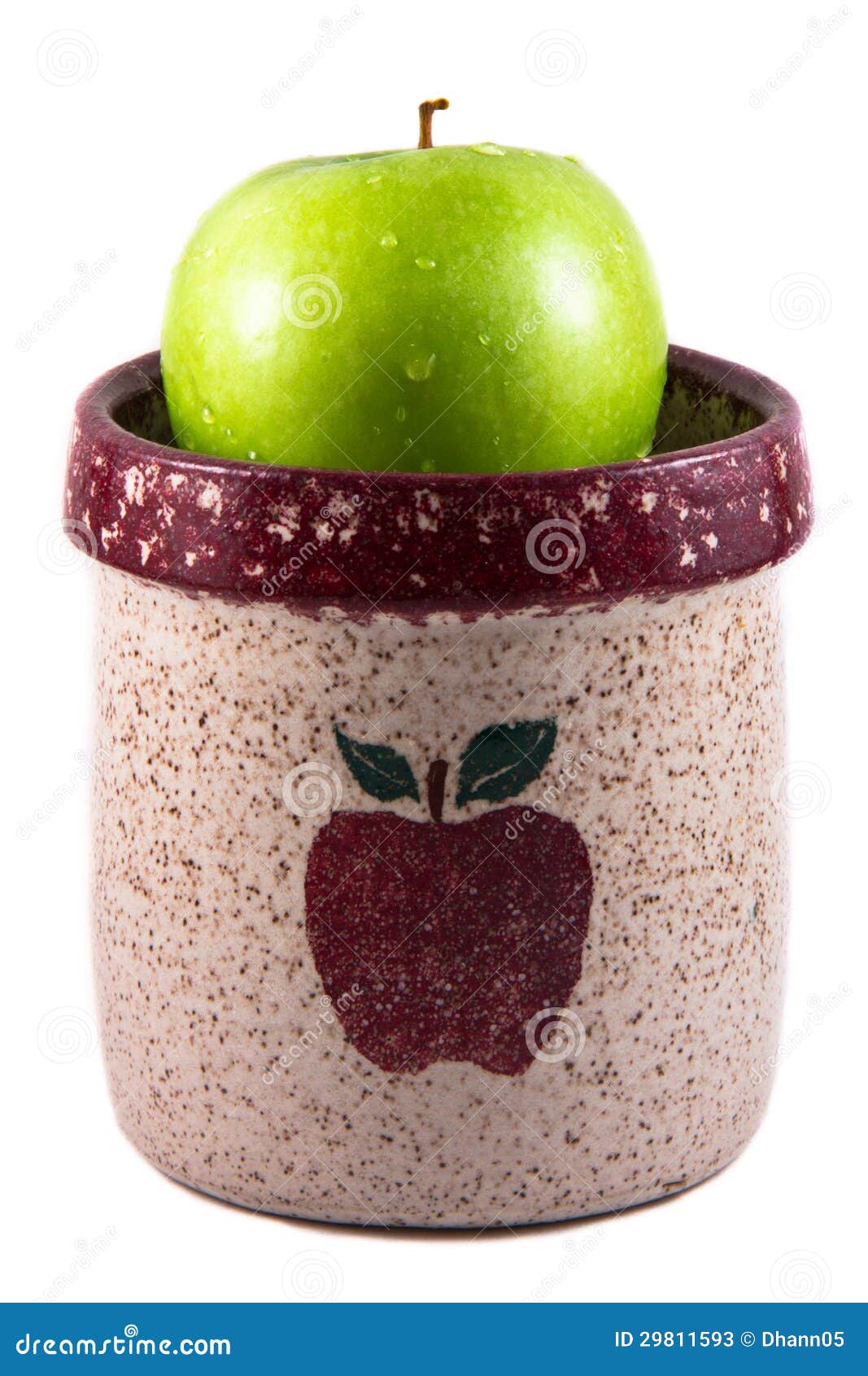 Apple in Apple Jar stock image. Image of white, green 29811593