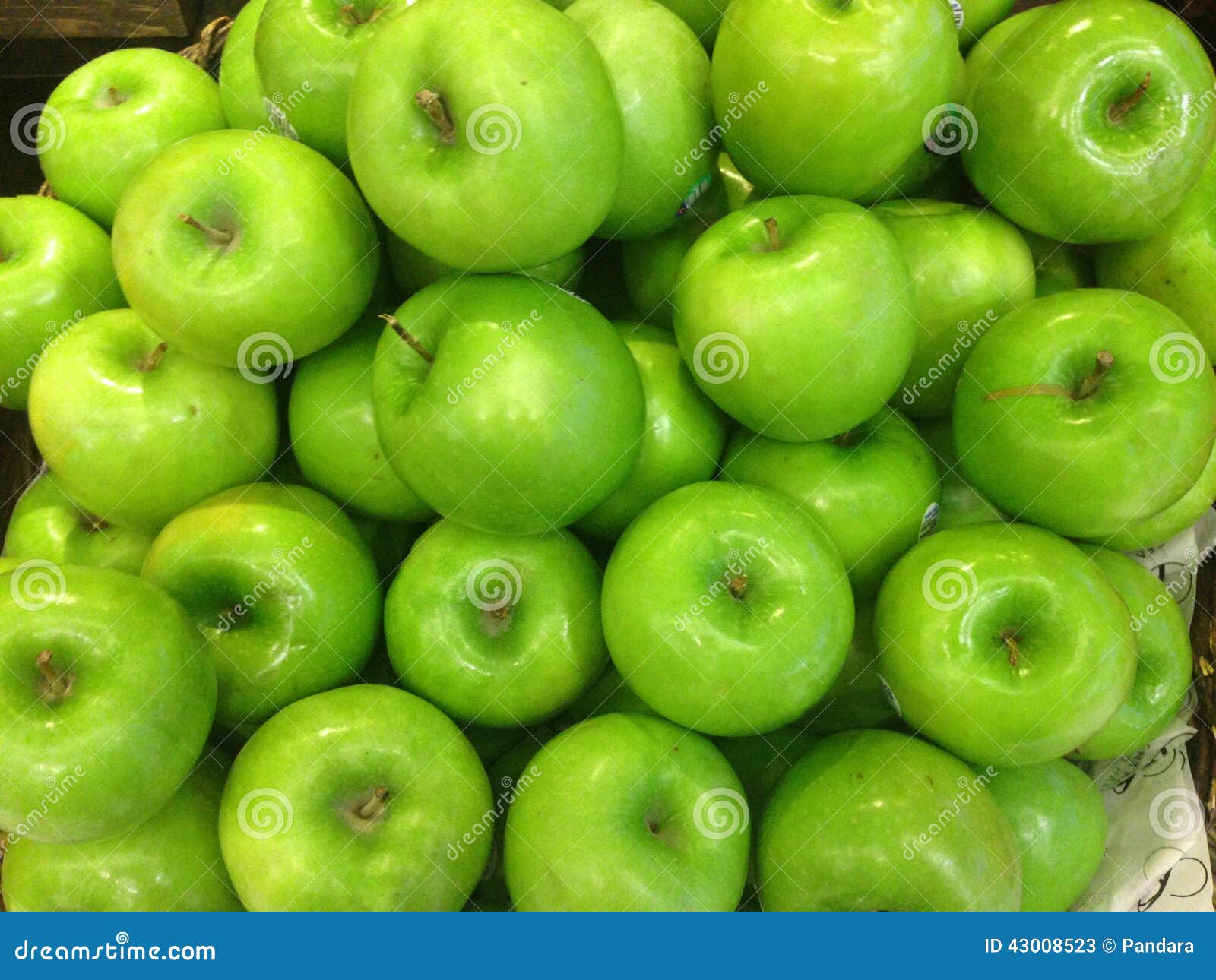 The green apple in market stock image. Image of healthy 43008523
