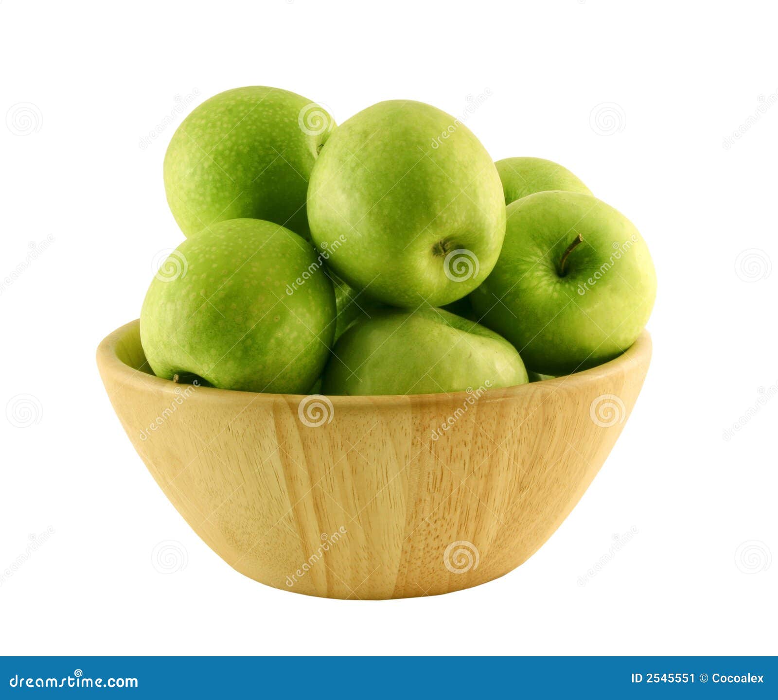 Green Apples in a Wood Basket Stock Image Image of basket, tasty 2545551