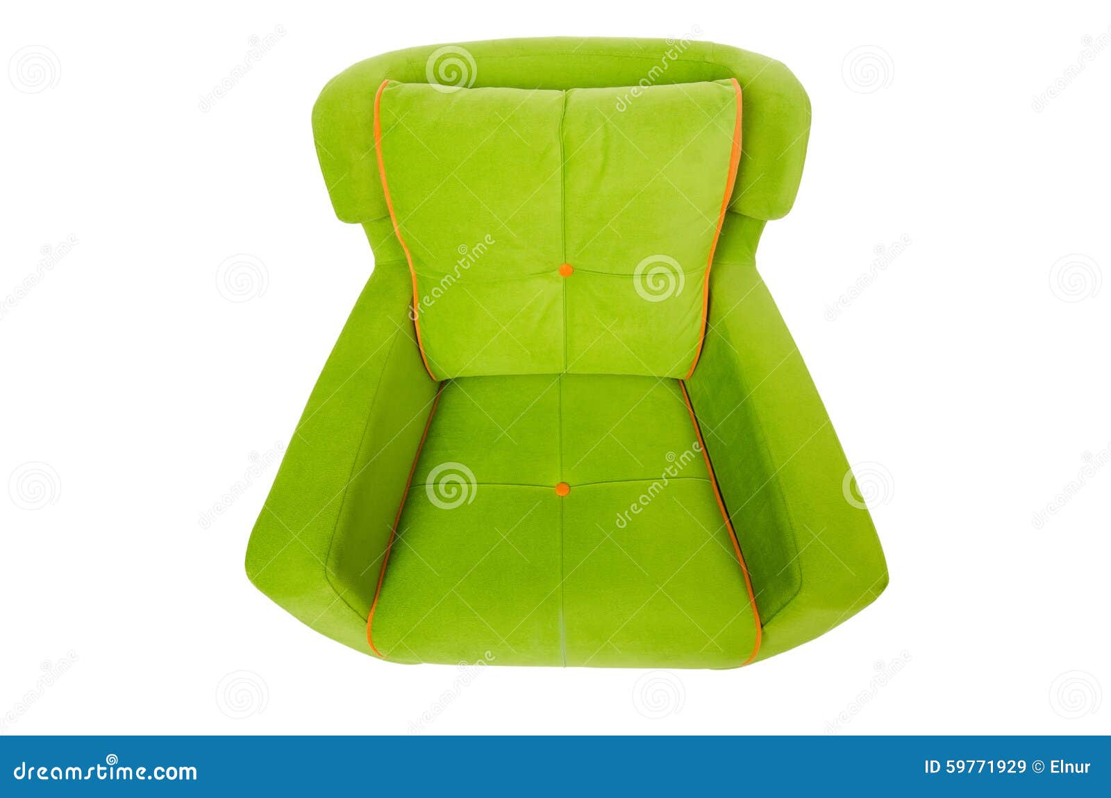 Green Armchair Isolated on the White Stock Image Image of equipment