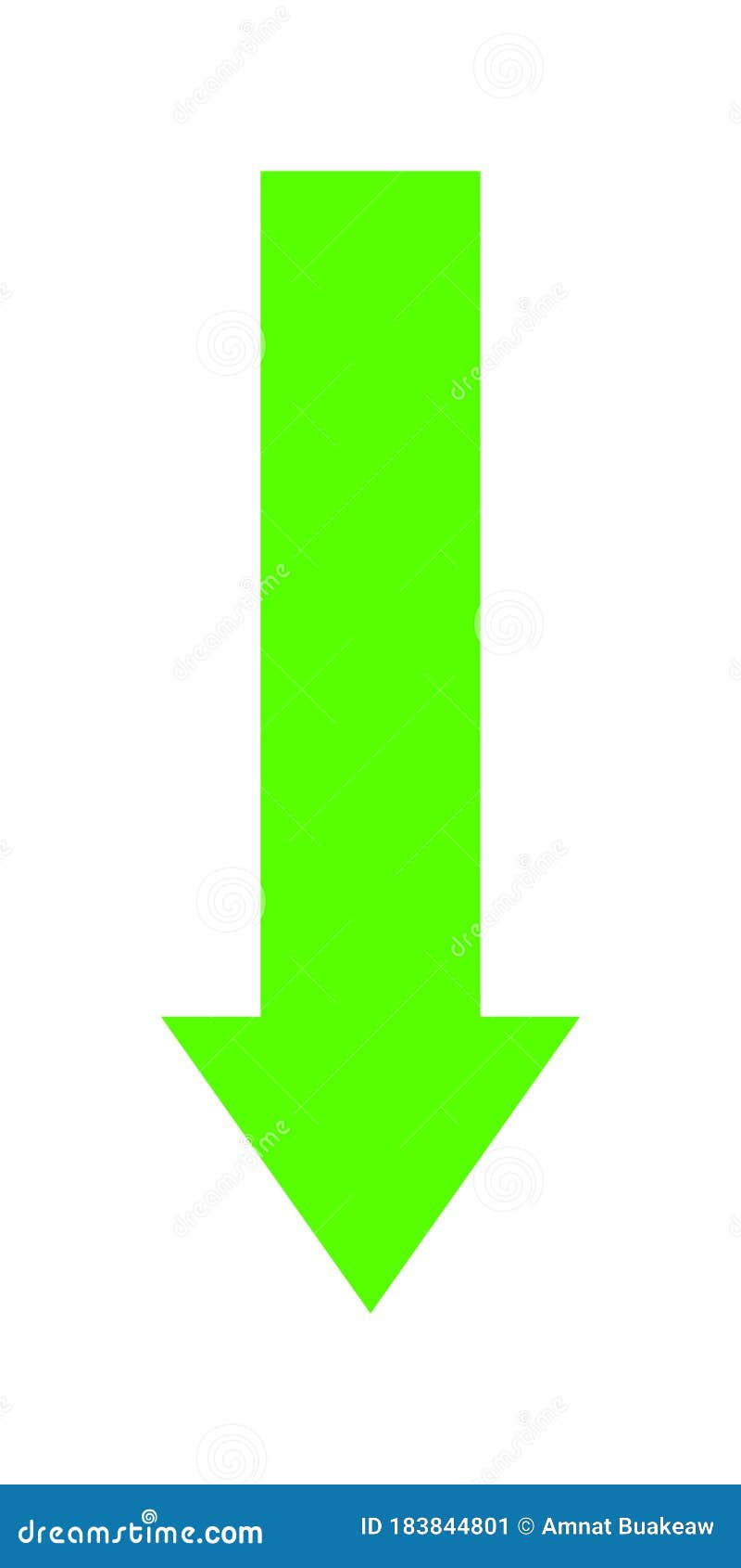 green down arrow icon