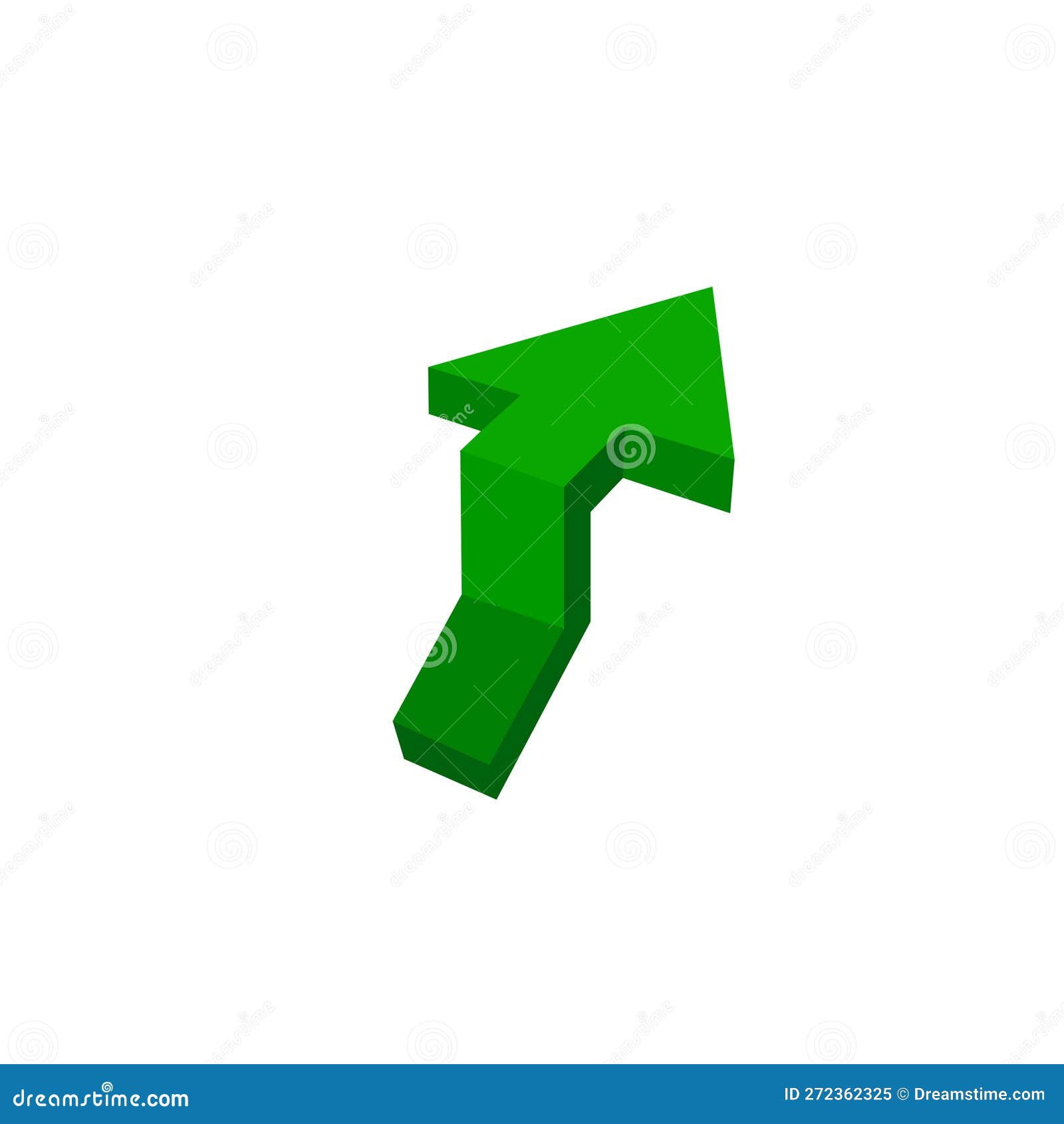 Green Arrow Up Vector Illustration Stock Vector - Illustration of dsign