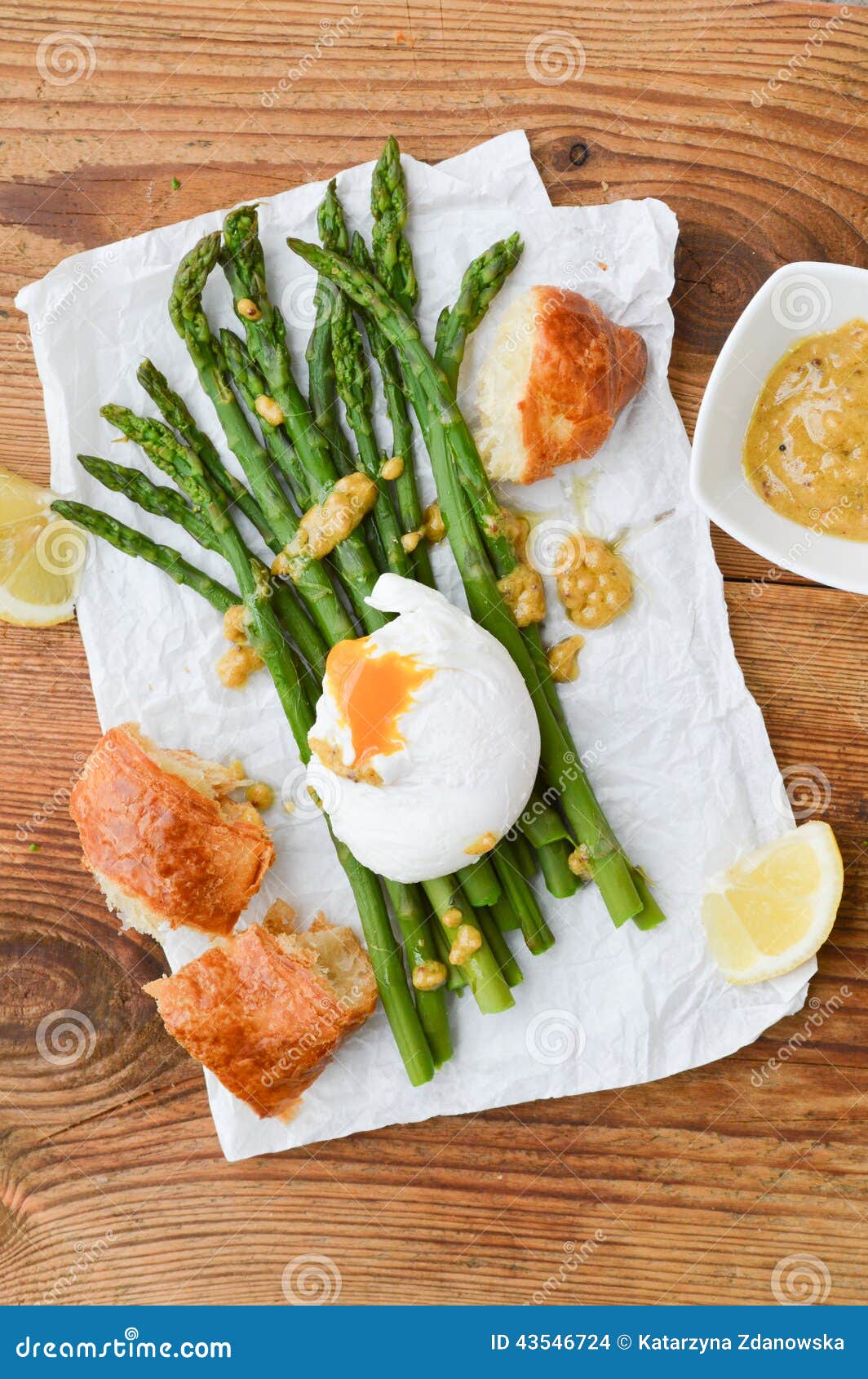 Green Asparagus with Poached Egg Stock Photo Image of boiled, organic