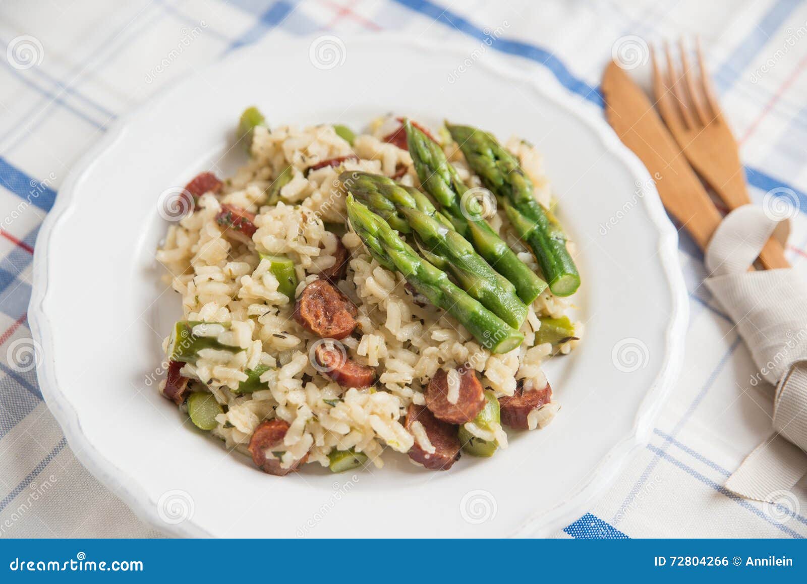 Green Asparagus Risotto stock photo. Image of healthy 72804266