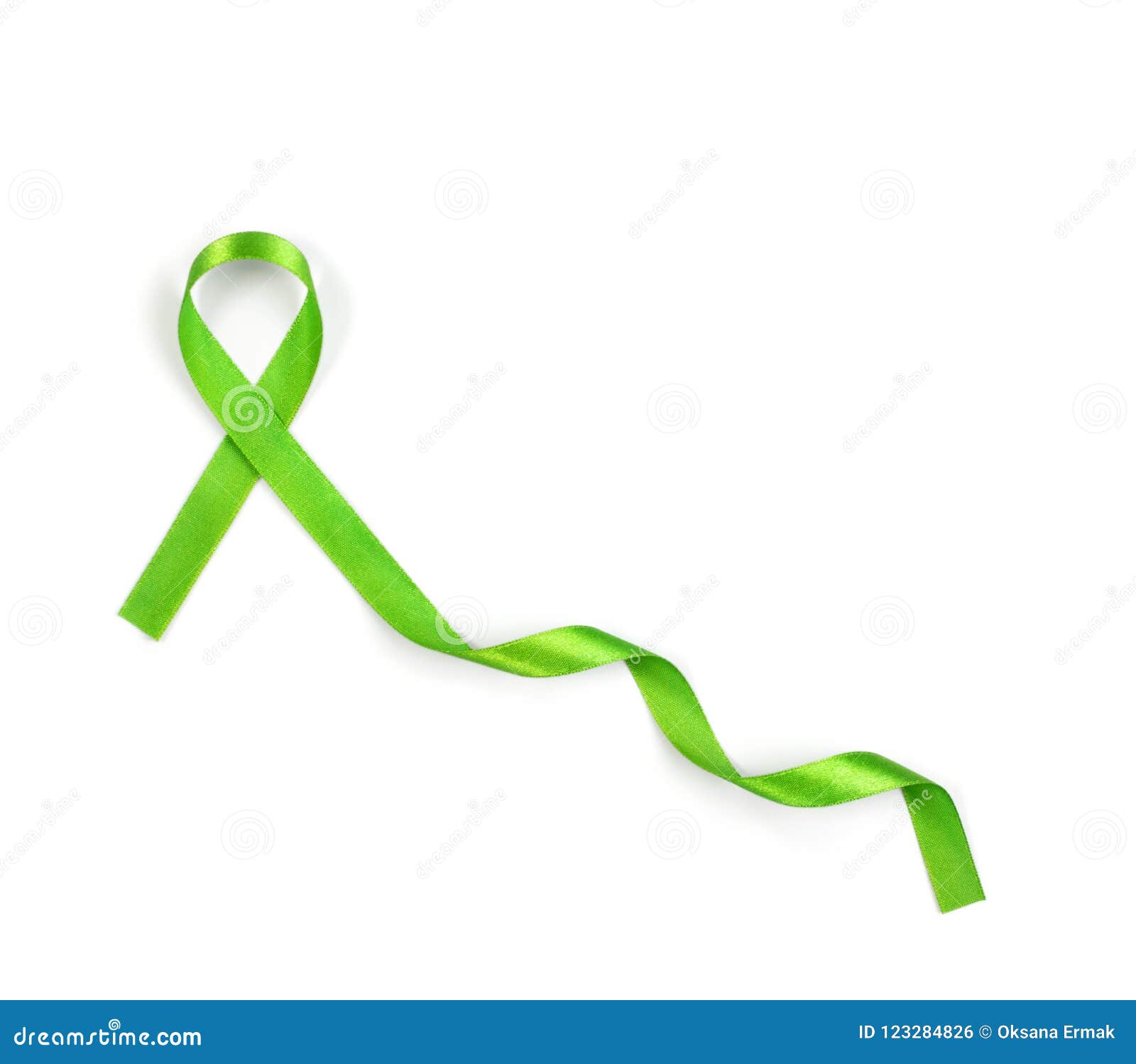 Light Green Awareness Ribbon Painted Celiac Stock Vector (Royalty Free)  719764336