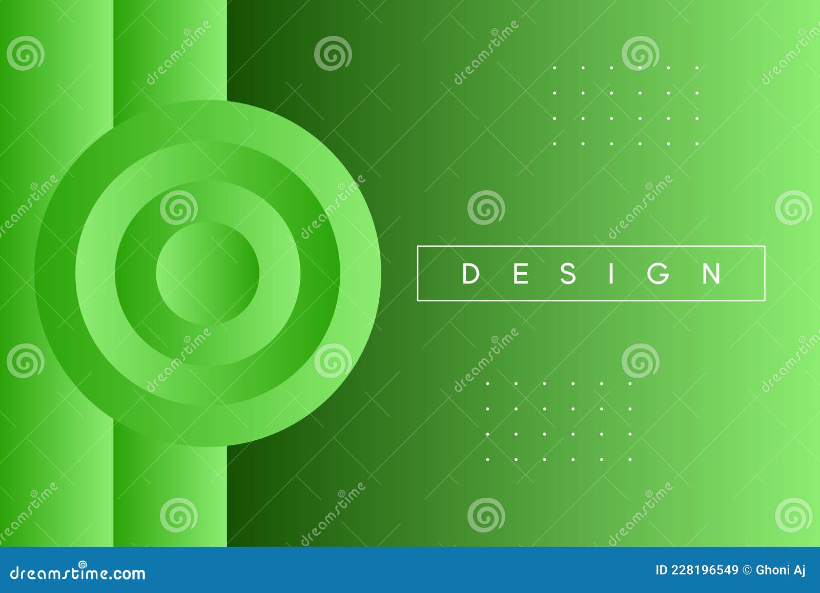 Green Abstract Background Round Style Stock Vector Illustration of