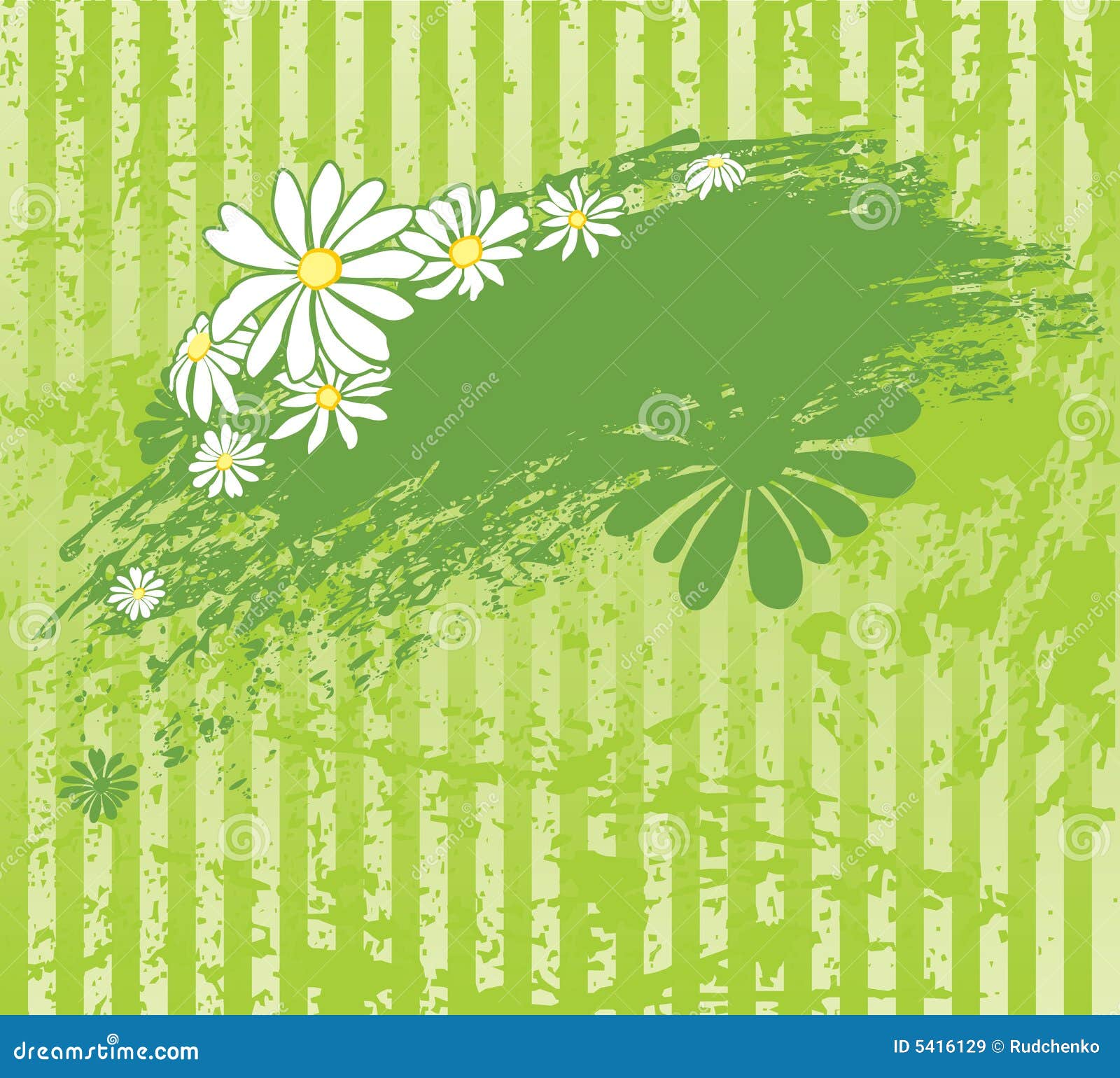 Green Background with Daisy Stock Vector Illustration of abstract, daisy 5416129