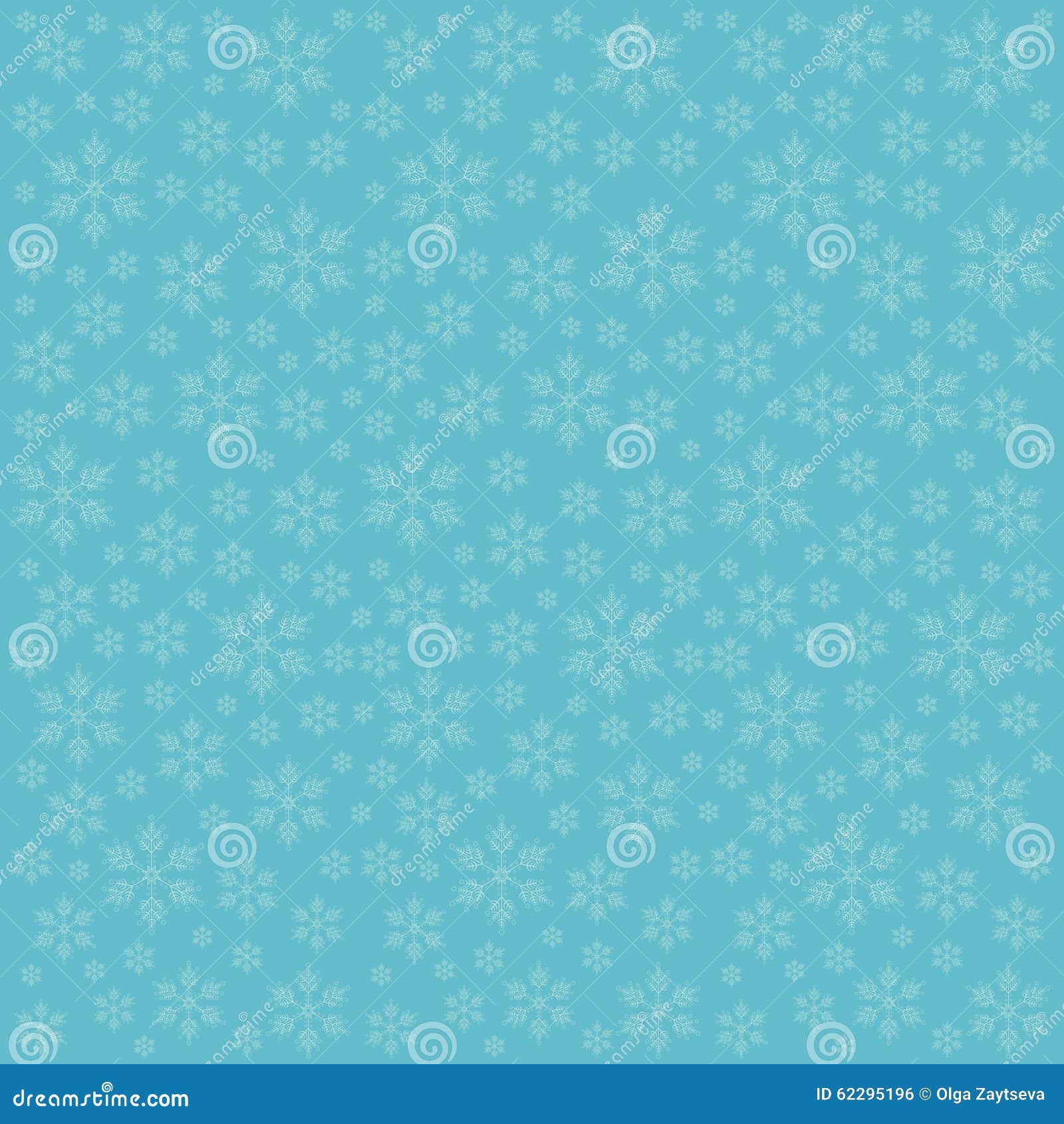 Green Background with Snowflakes Stock Illustration - Illustration of