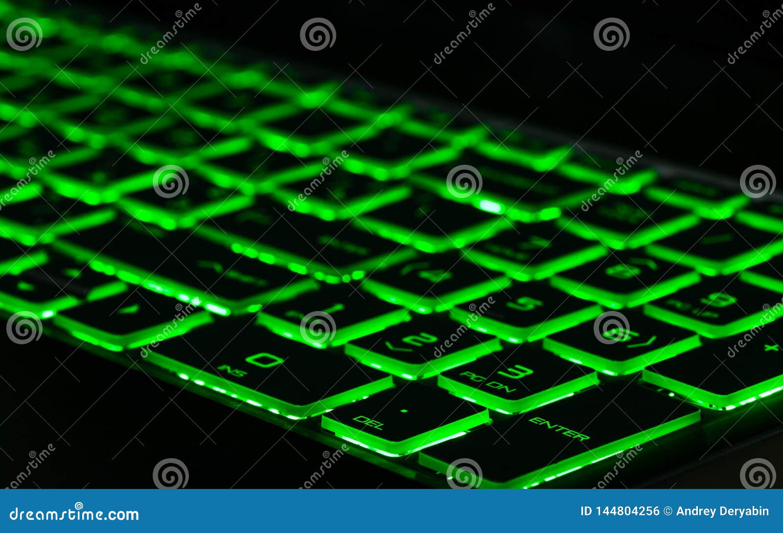 Green Backlight Backlit On Gaming Laptops Stock Photo Image Of Laptops Green 144804256