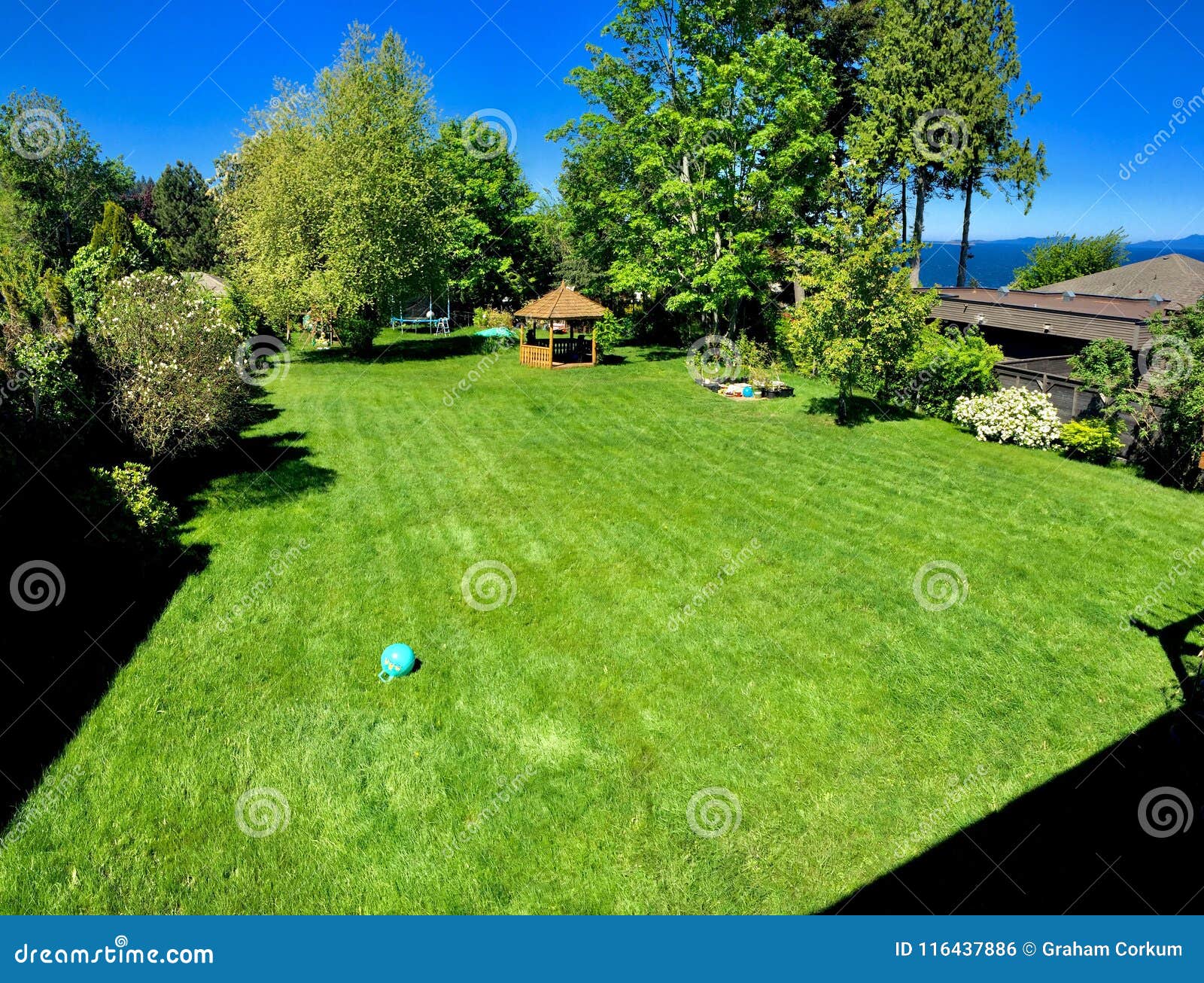 Backyard Stock Photo Image Of View