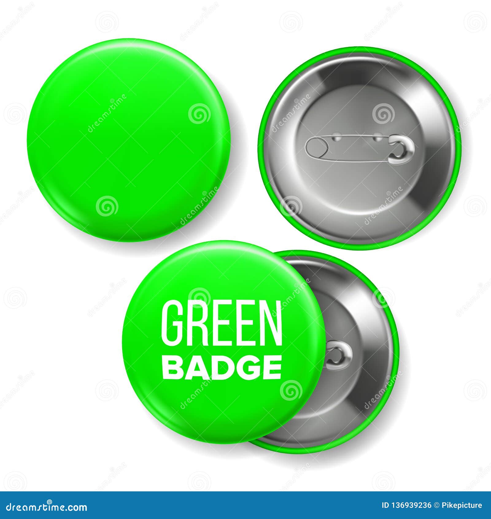 Green push pin icon realistic hi-res stock photography and images - Alamy