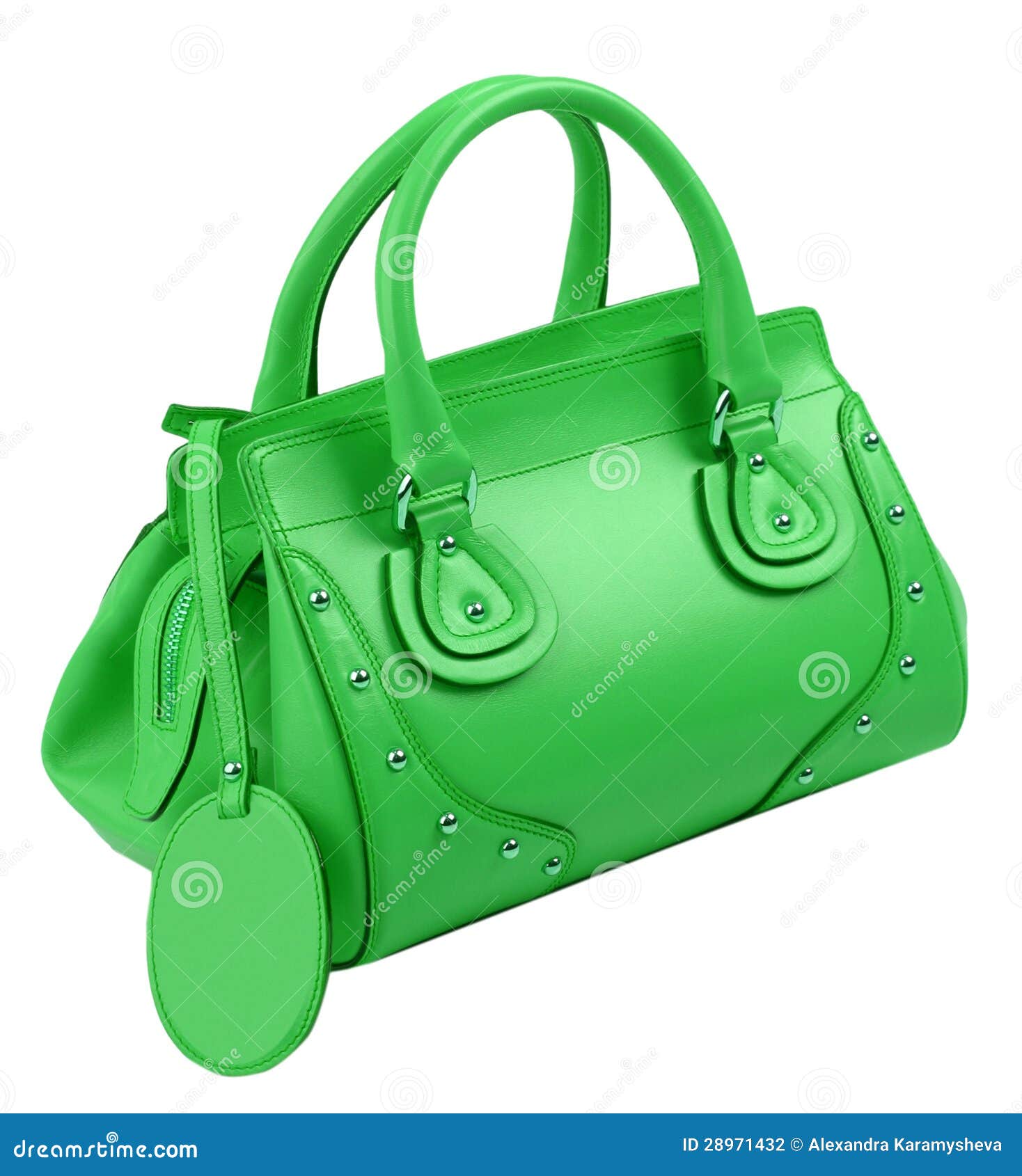 Green bag stock photo. Image of background, feminine 28971432