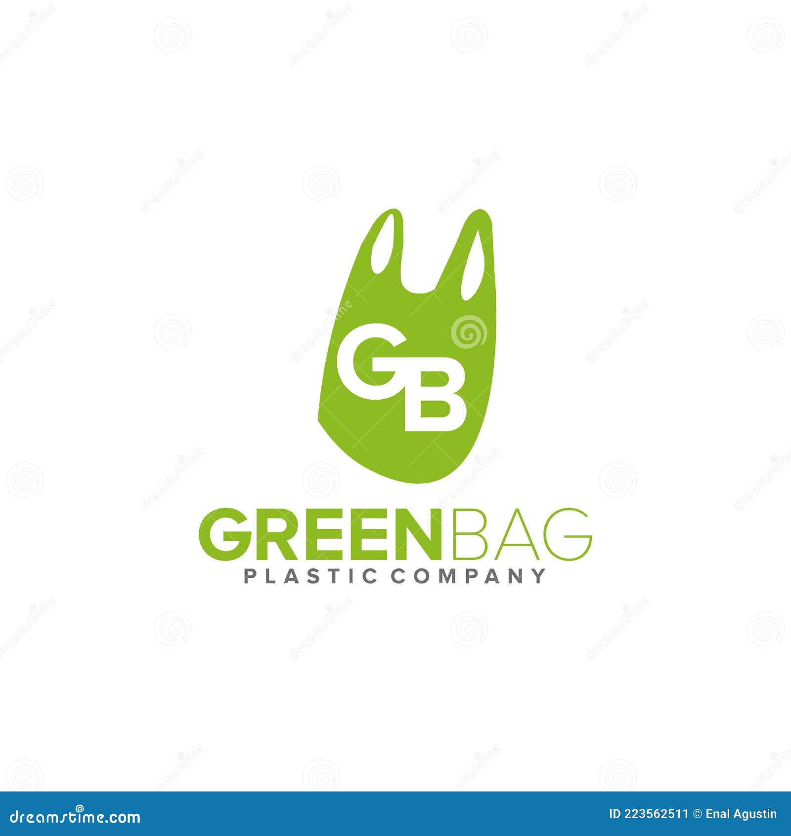 Green Bag Company Logo Design Template Stock Vector Illustration of