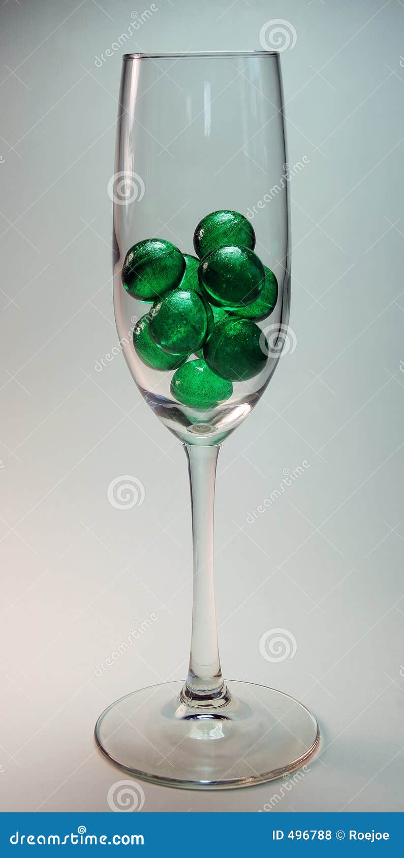Green Balls in Glass stock photo. Image of glass, flue 496788